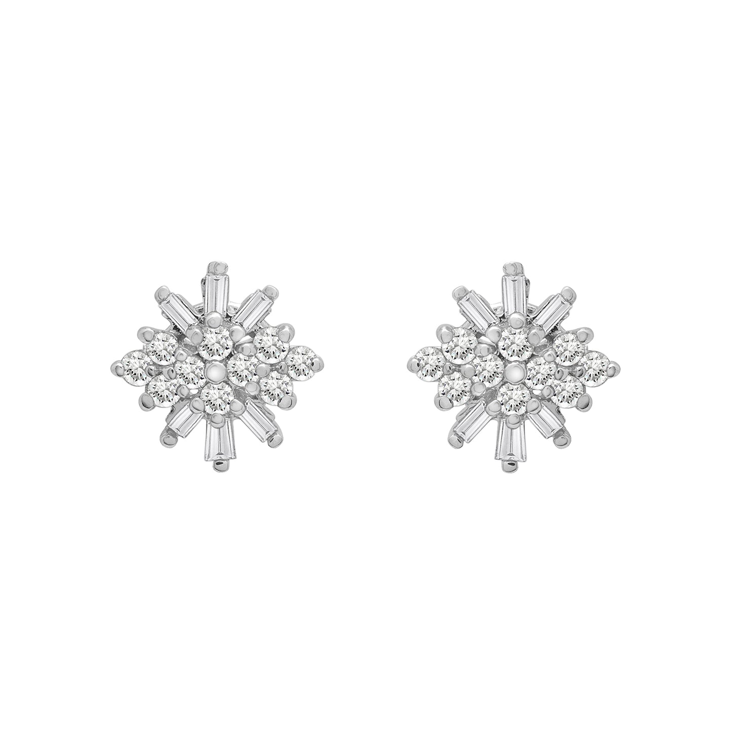 Scattered flower earrings