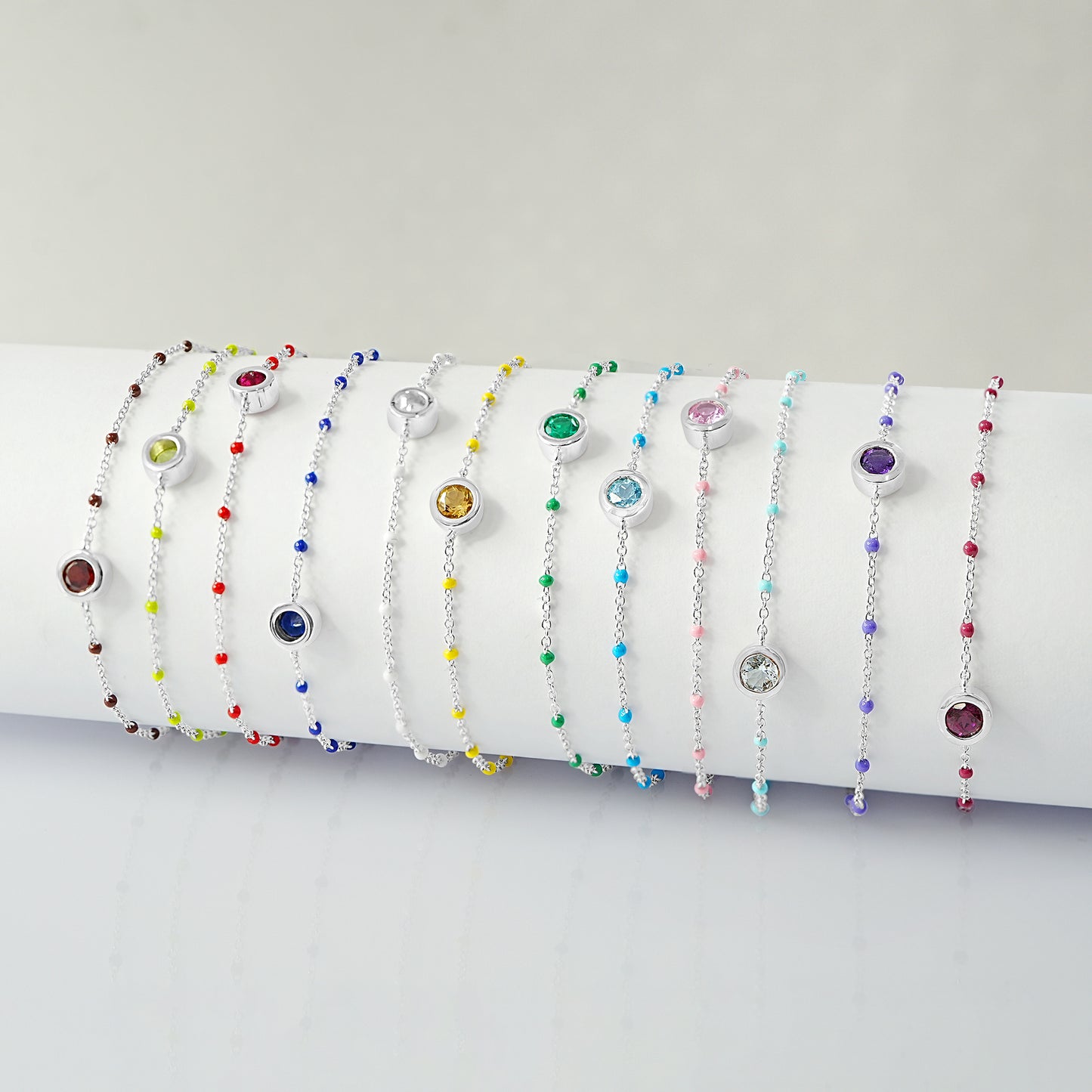 Birthstone Enamel Bracelet