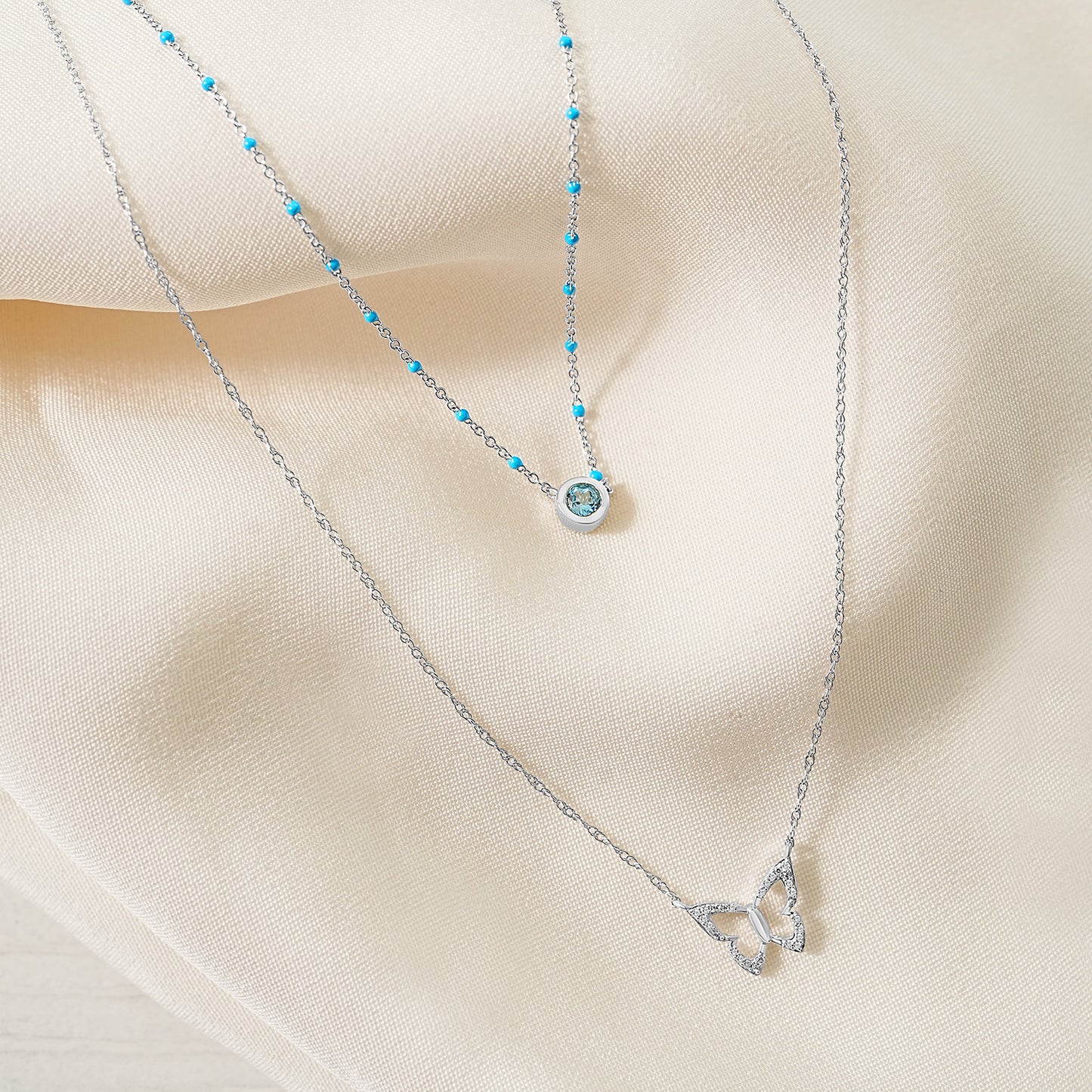 Birthstone Enamel Necklace