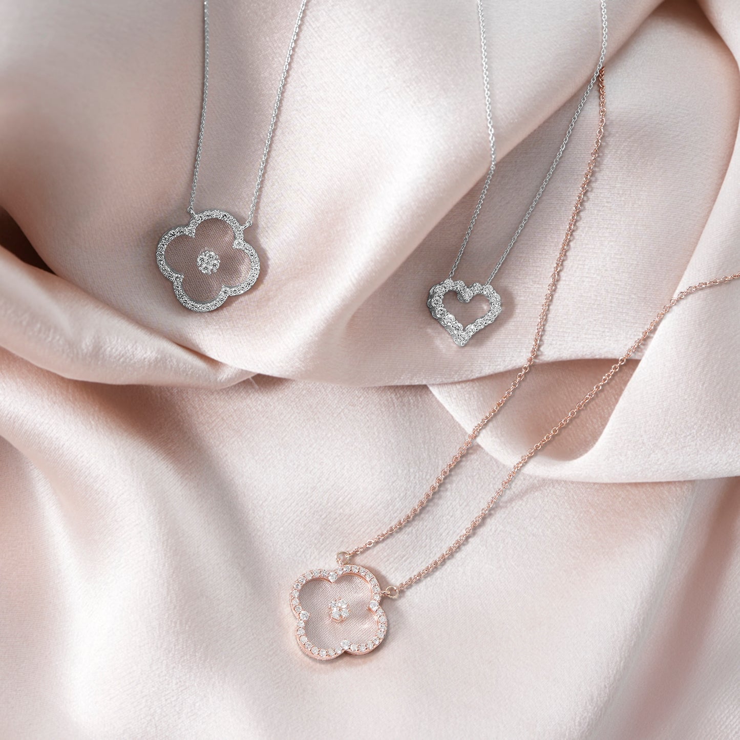 Bianca Diamond Clover Necklace