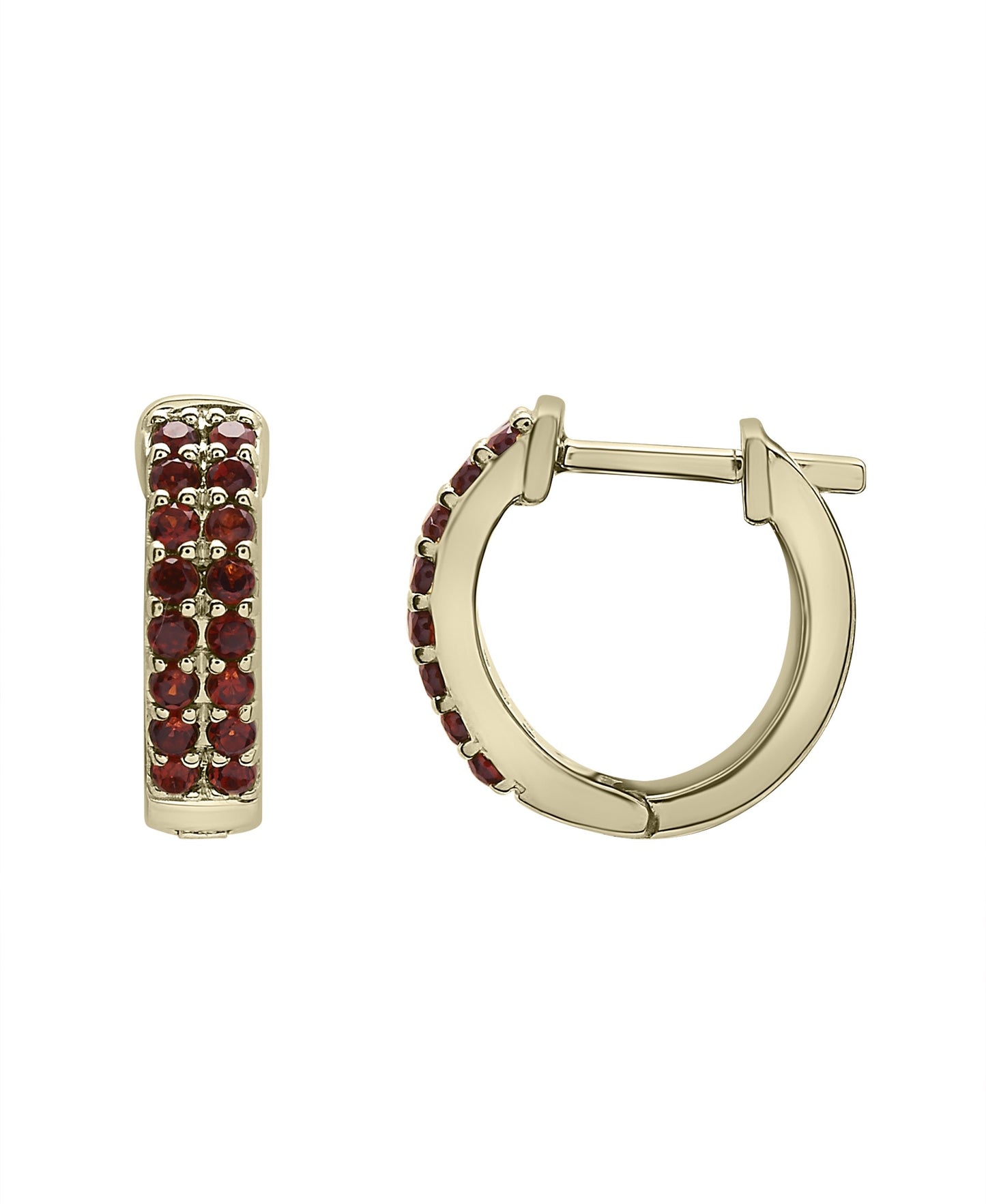 Eris Double Row Hinge Huggie Earrings