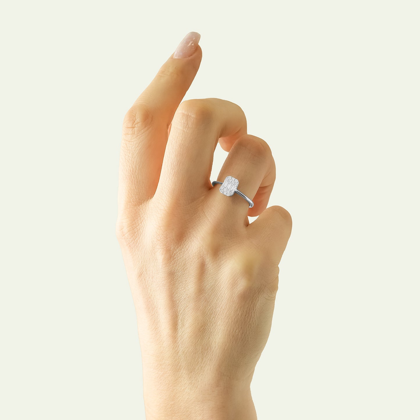 Diamond Cushion Ring