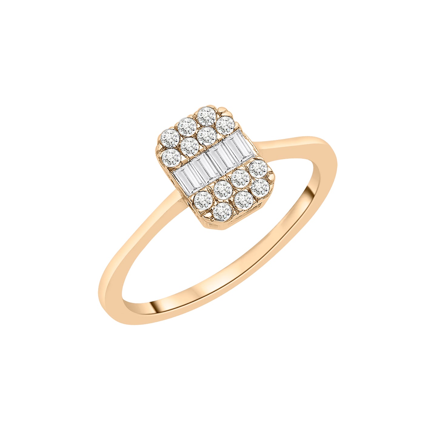 Diamond Cushion Ring