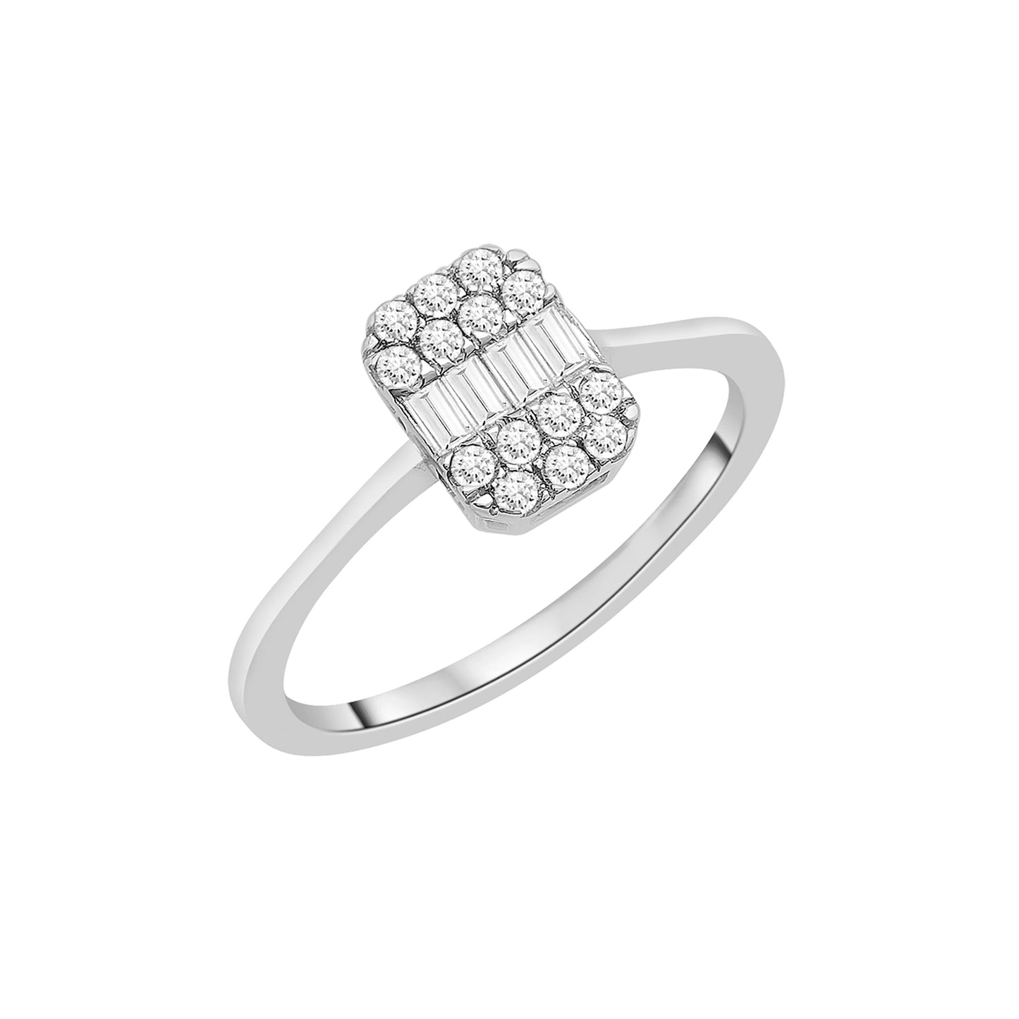 Diamond Cushion Ring