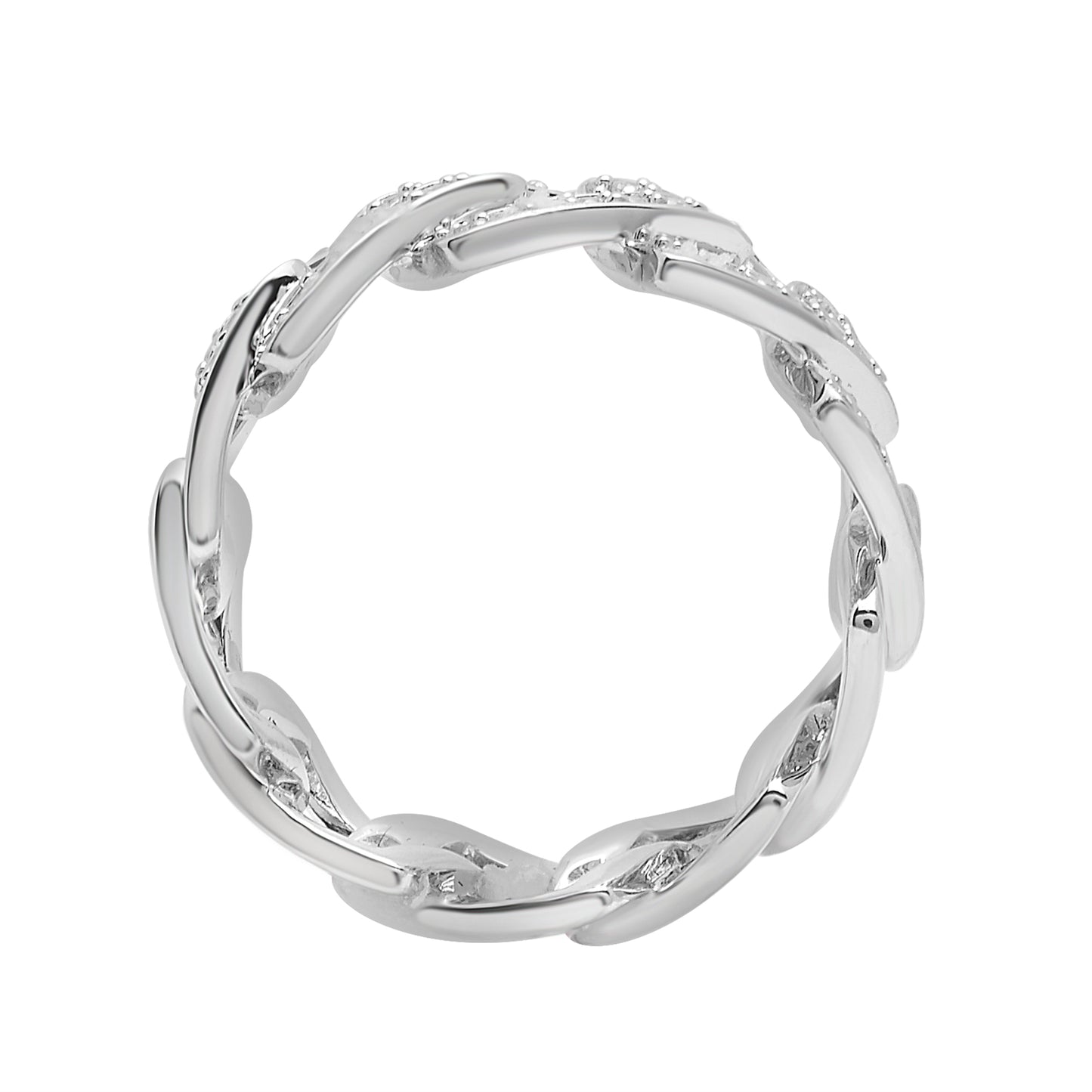 1/2 Ct. T.W Diamond Fashion Men's Ring in Sterling Silver in Circle view