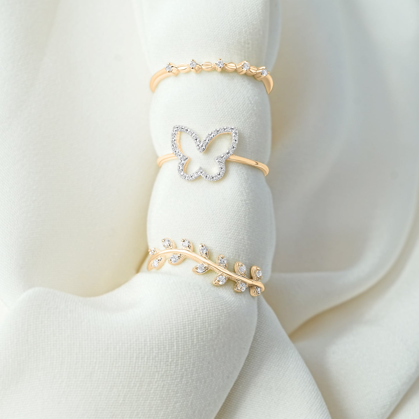 Reina Diamond Row Ring