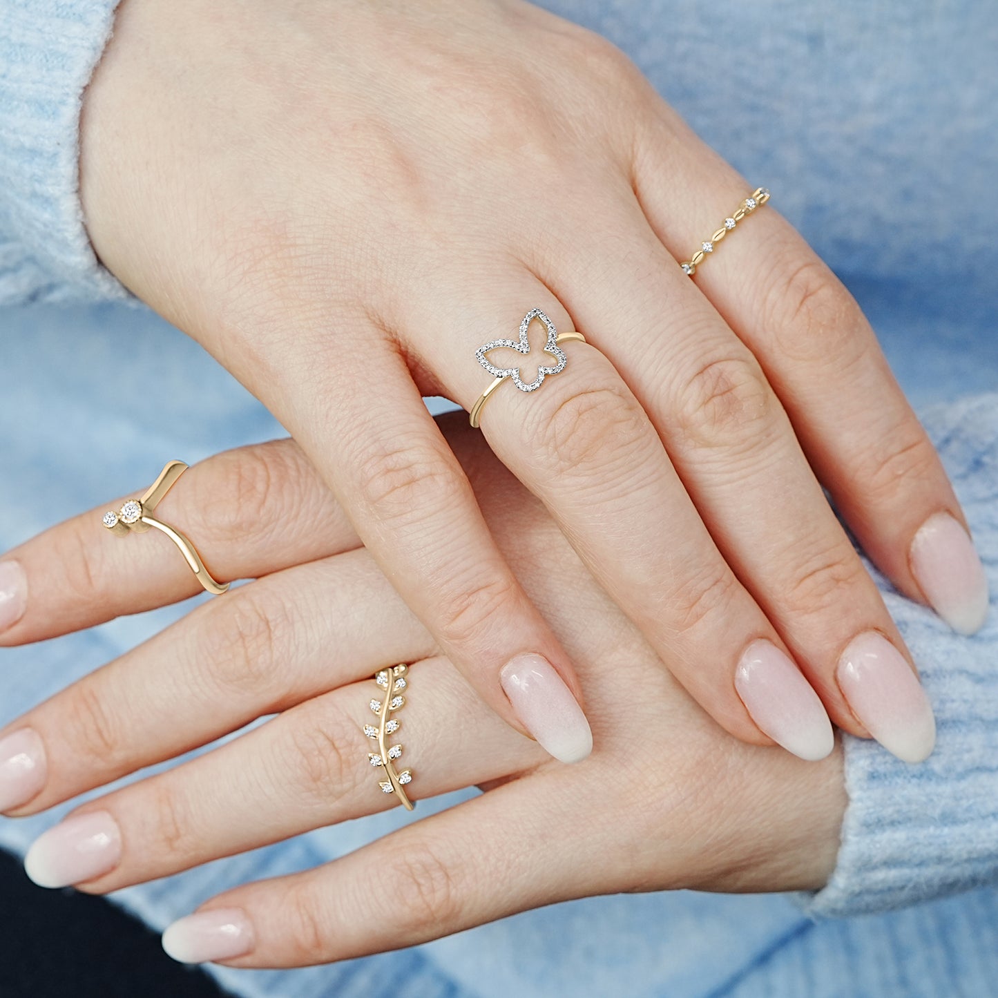 Reina Diamond Row Ring