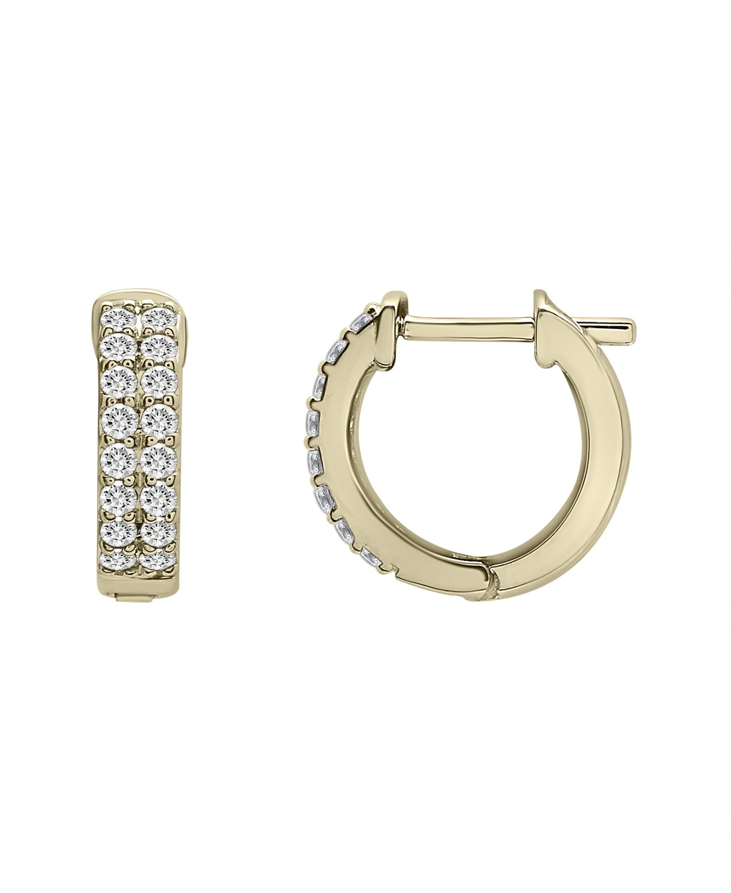 Eris Double Row Hinge Huggie Earrings