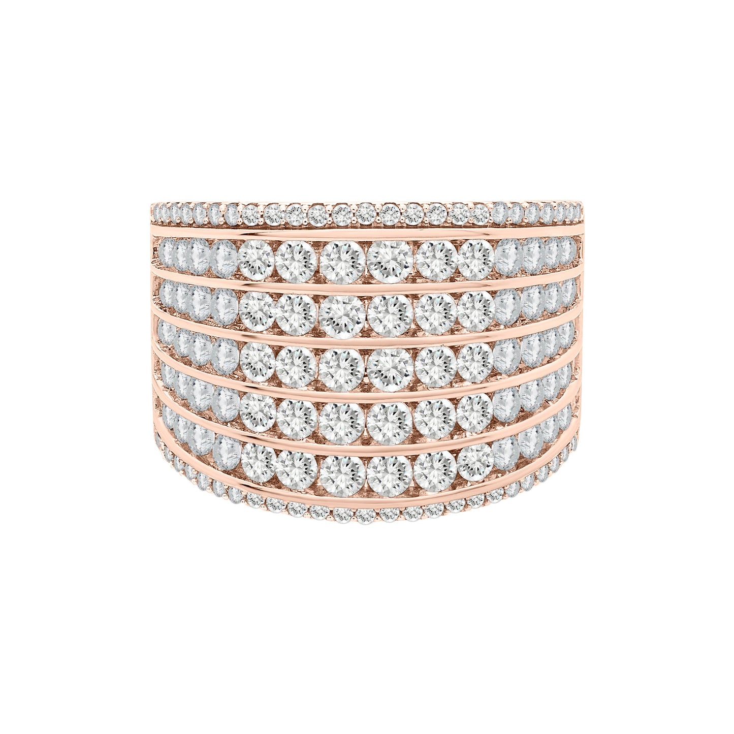 Rainha Diamond Band in Rose Gold