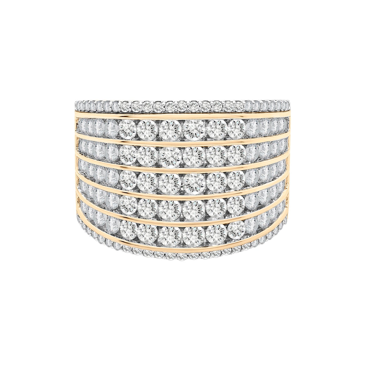 Rainha Diamond Band in Yellow Gold