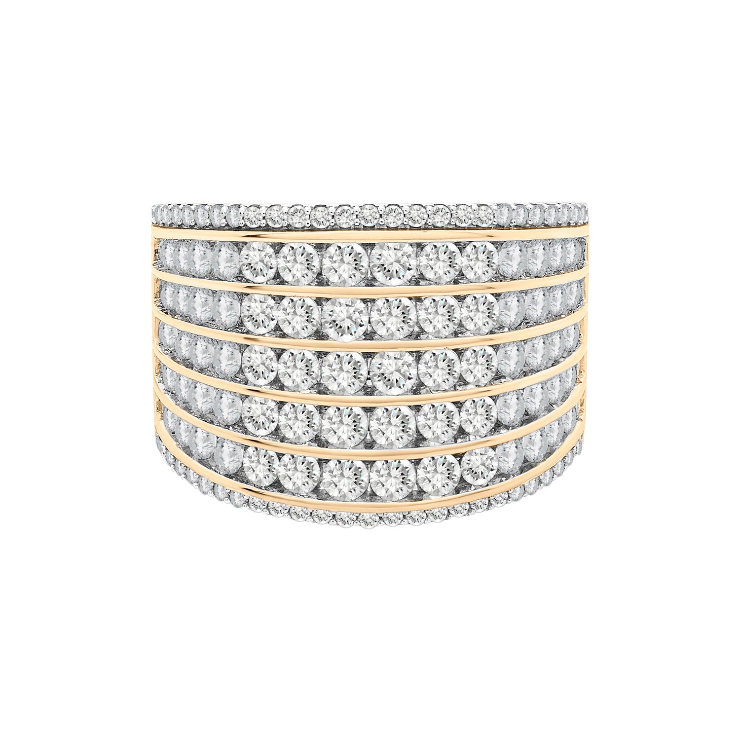 Rainha Diamond Band in Yellow Gold