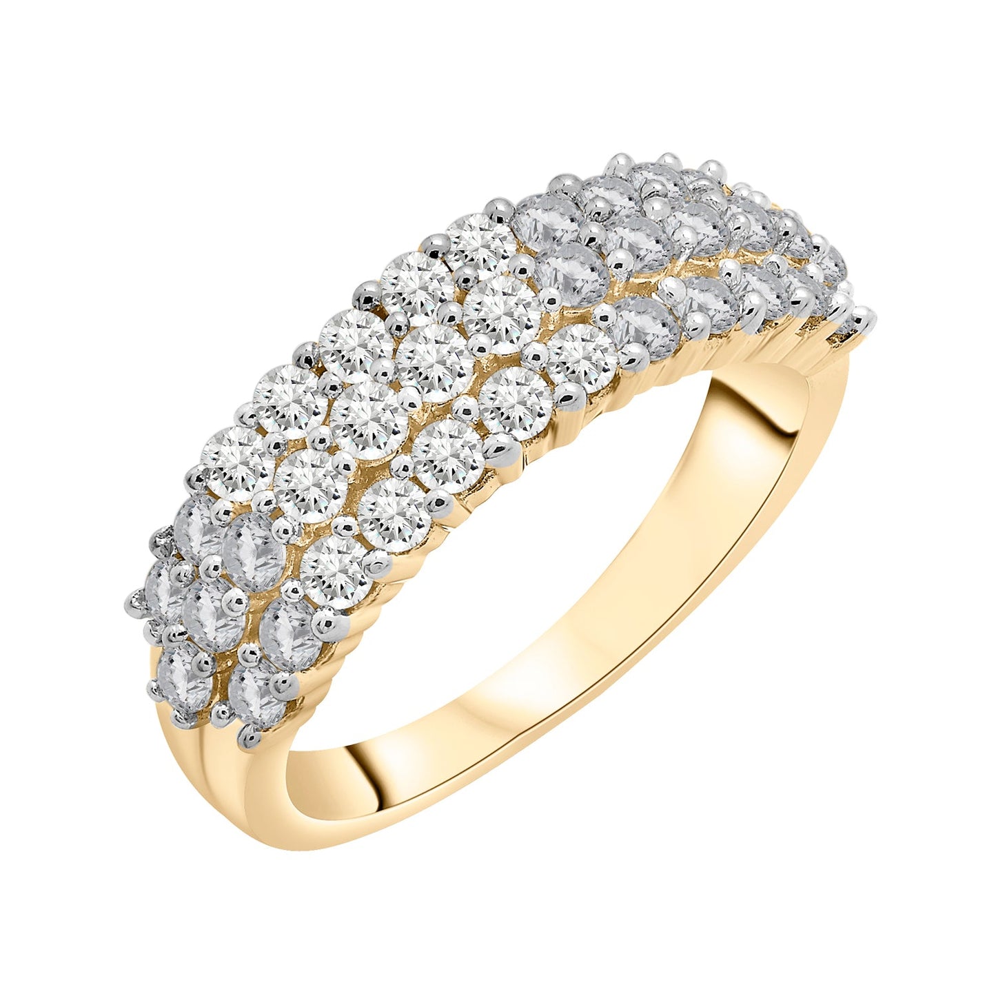 Roberta Diamond Band in Yellow Gold