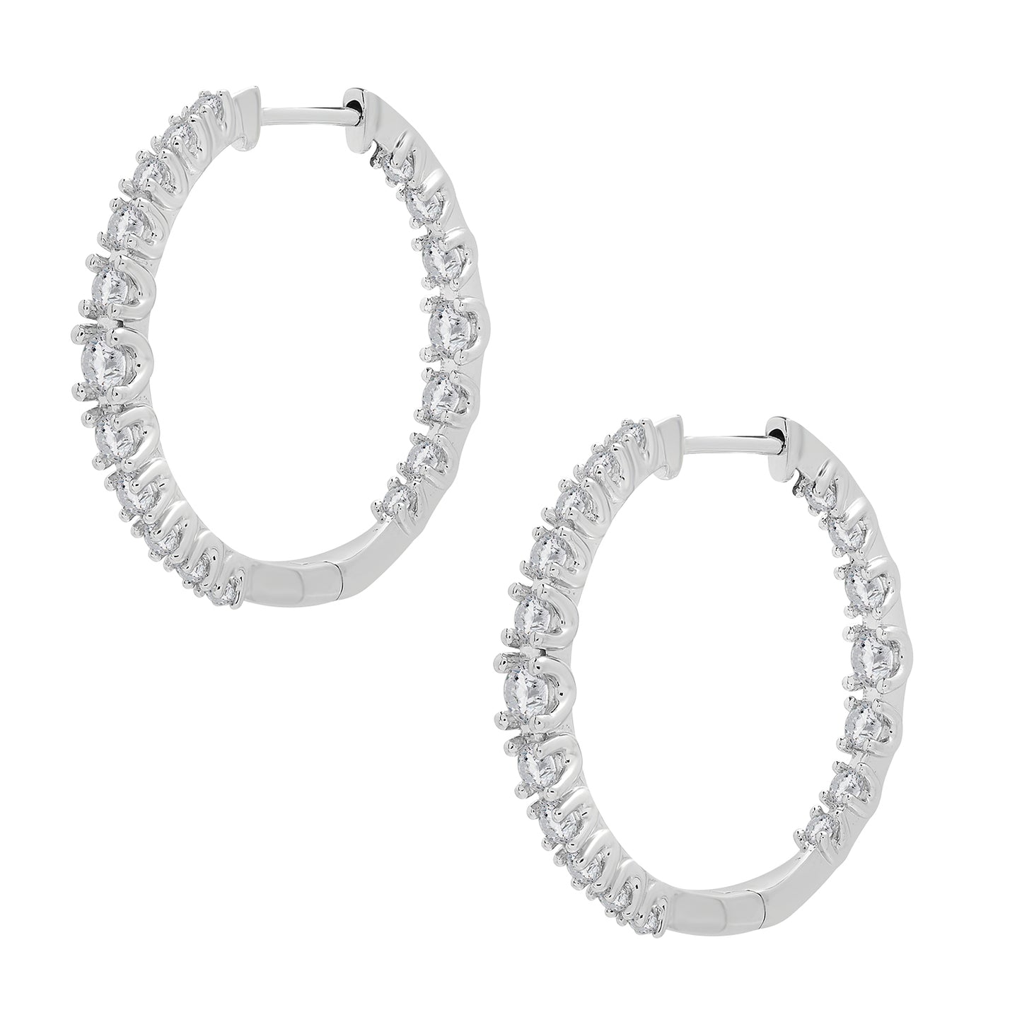 Heiress Petite Diamond Hoop Earrings