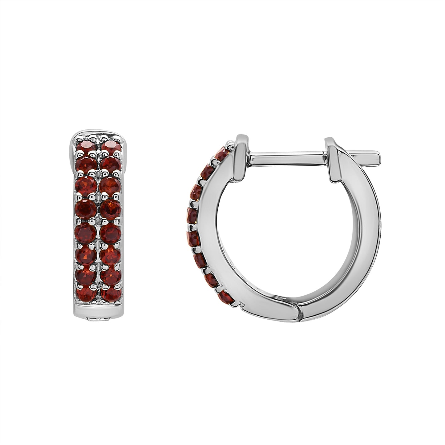 Eris Double Row Hinge Huggie Earrings