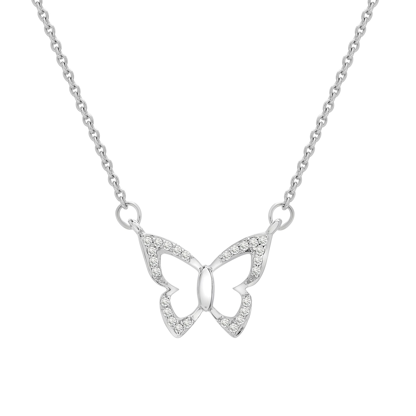 Farfalla Butterfly Diamond Necklace