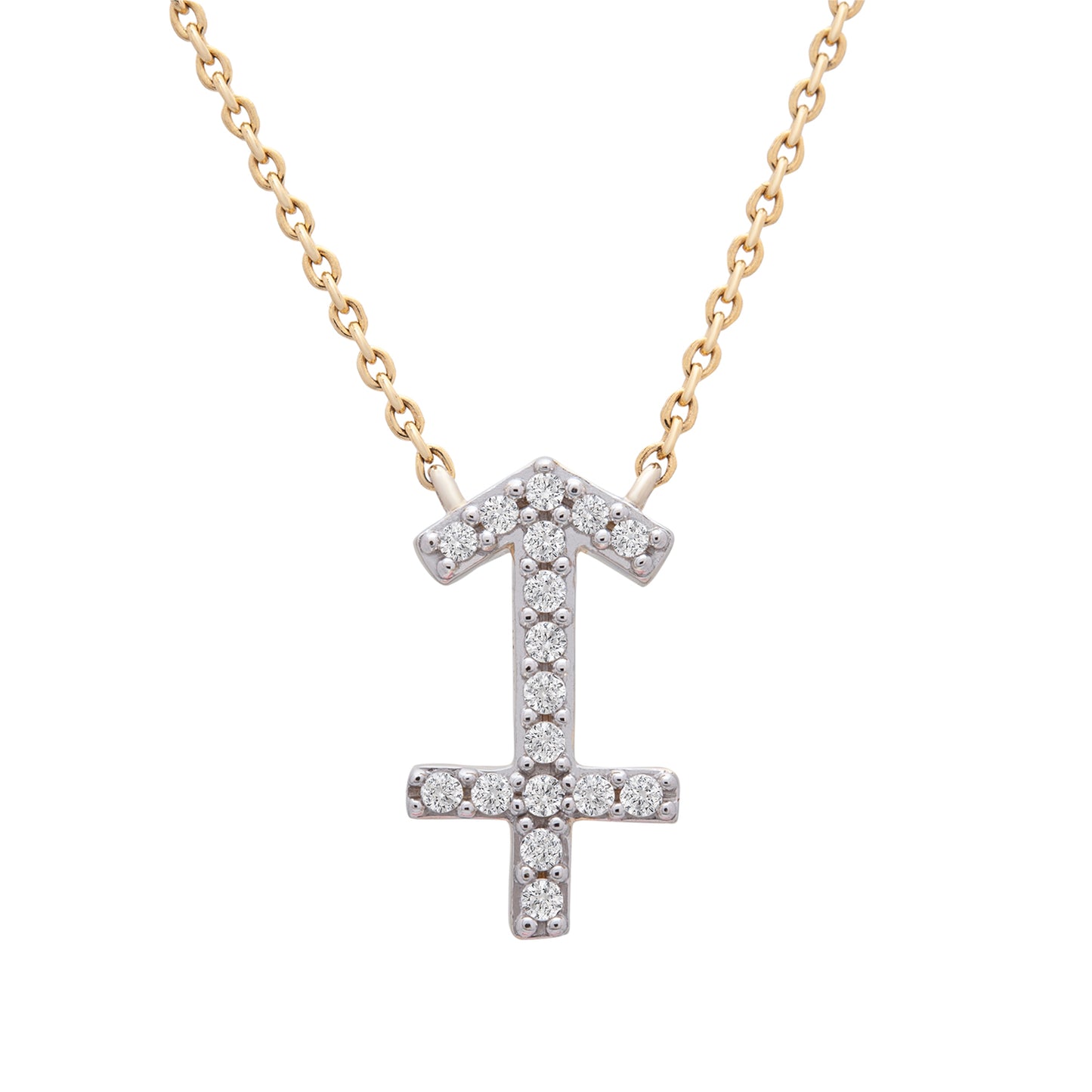 Sagittarius Zodiac Diamond Necklace