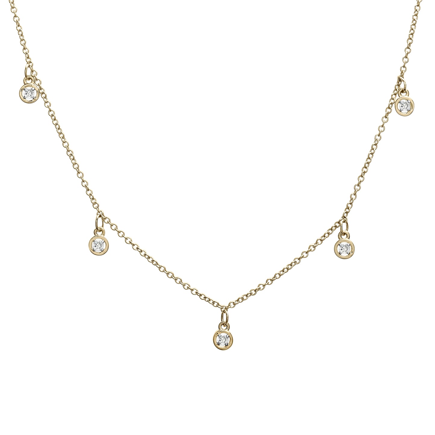 Diamond Station Necklace