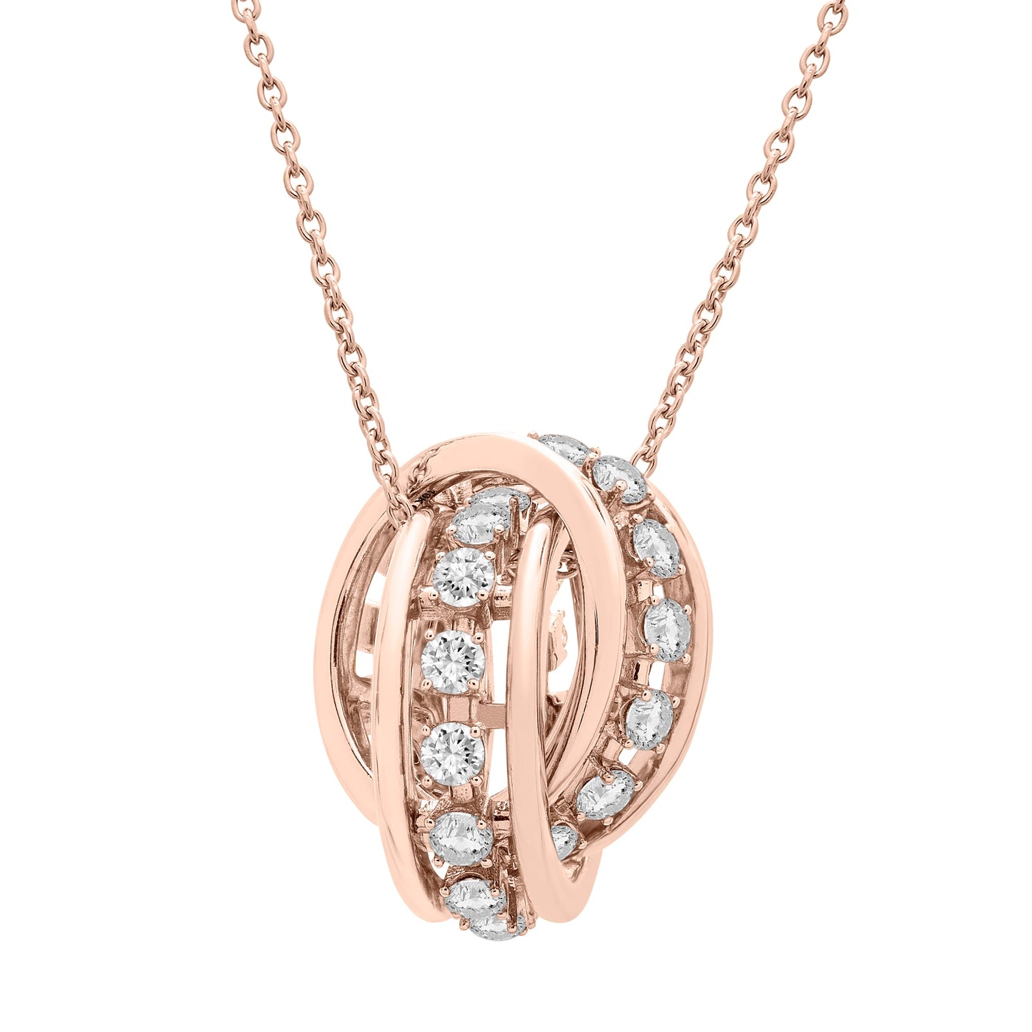 Prystn Pendant in Rose Gold