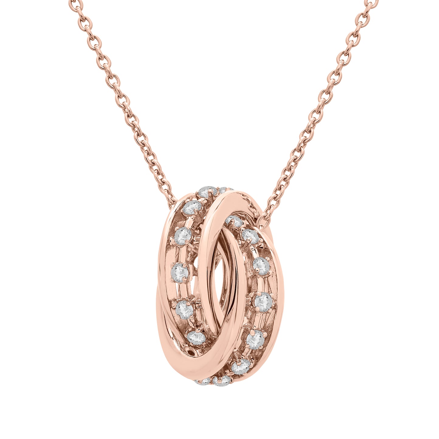 Prystn Petite Pendant in Rose Gold