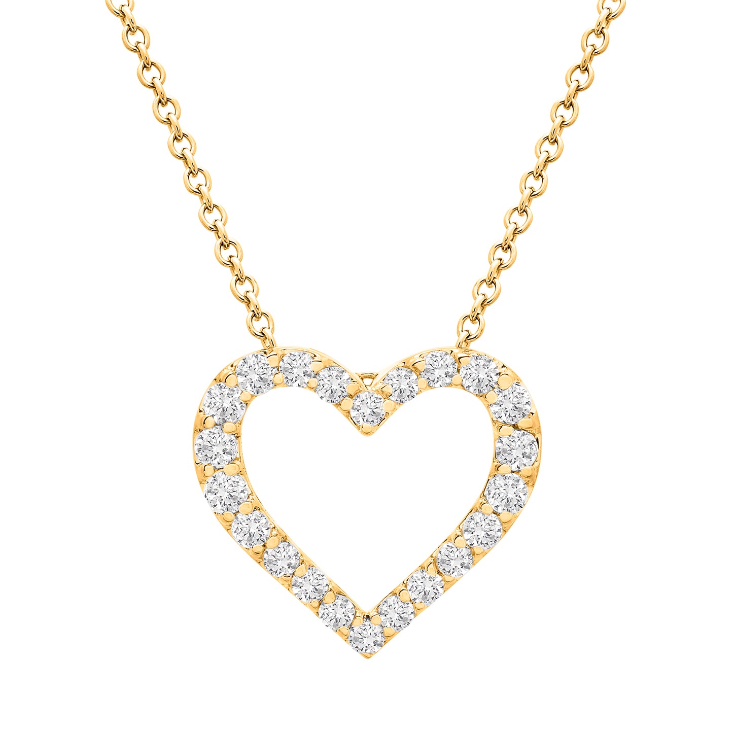 Poe Diamond Heart Pendant