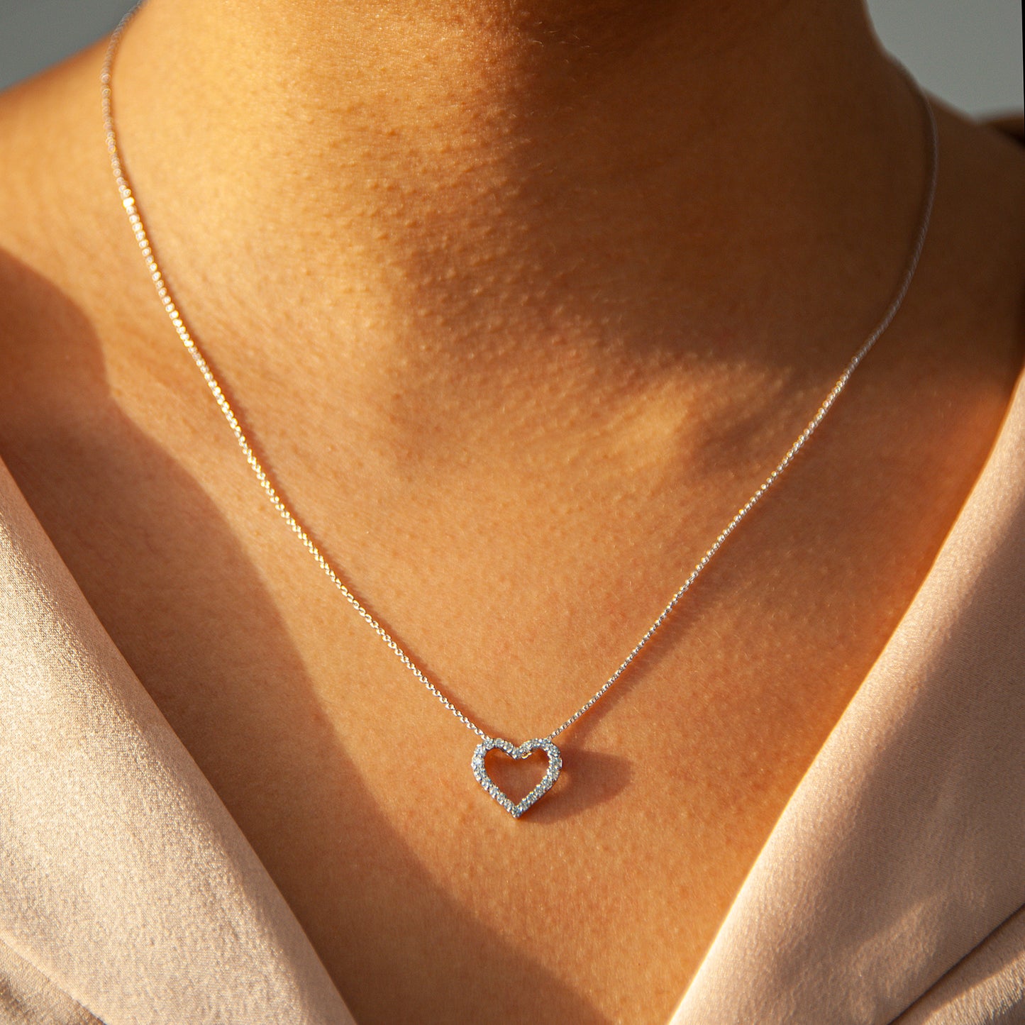 Poe Diamond Heart Pendant