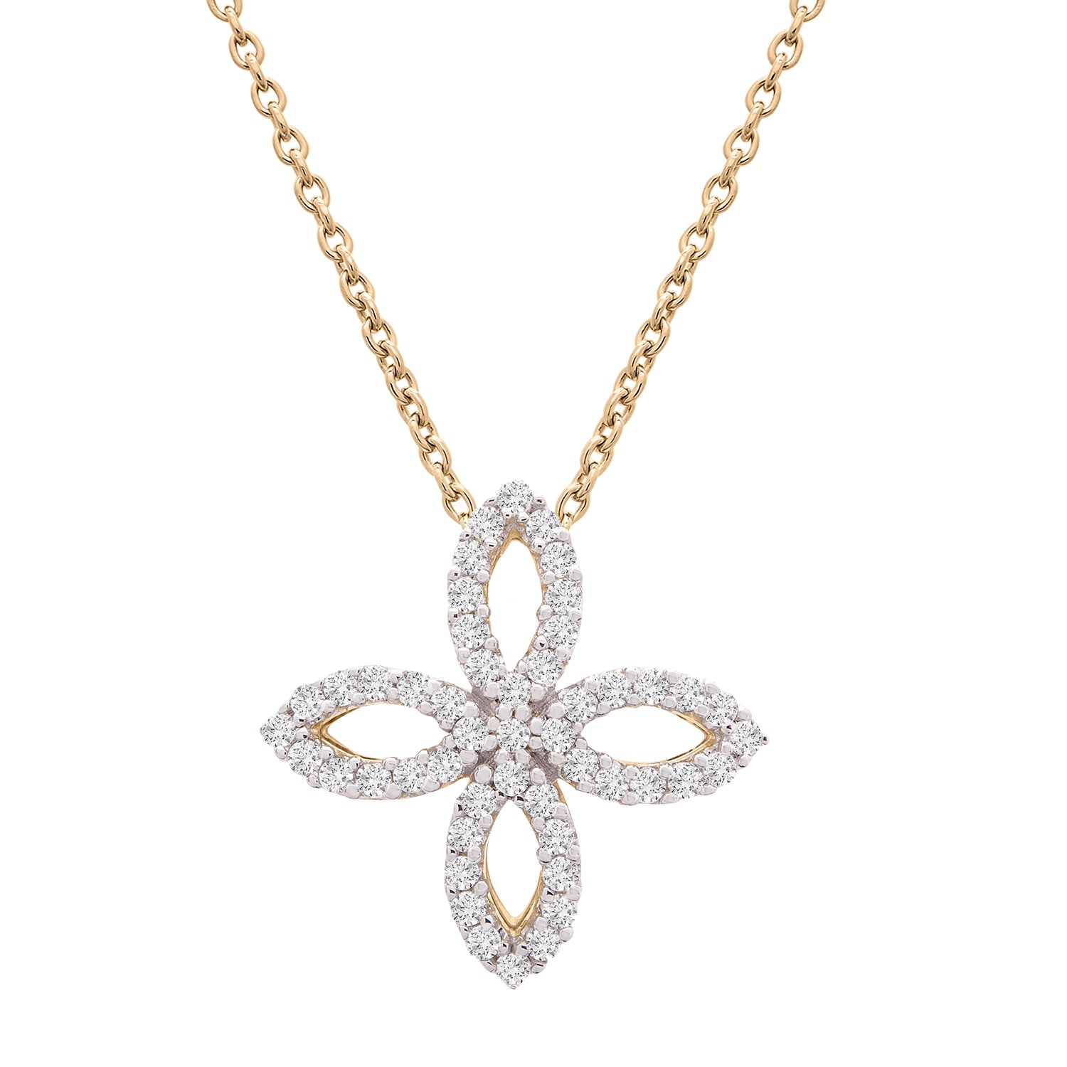 Posy Diamond Flower Pendant