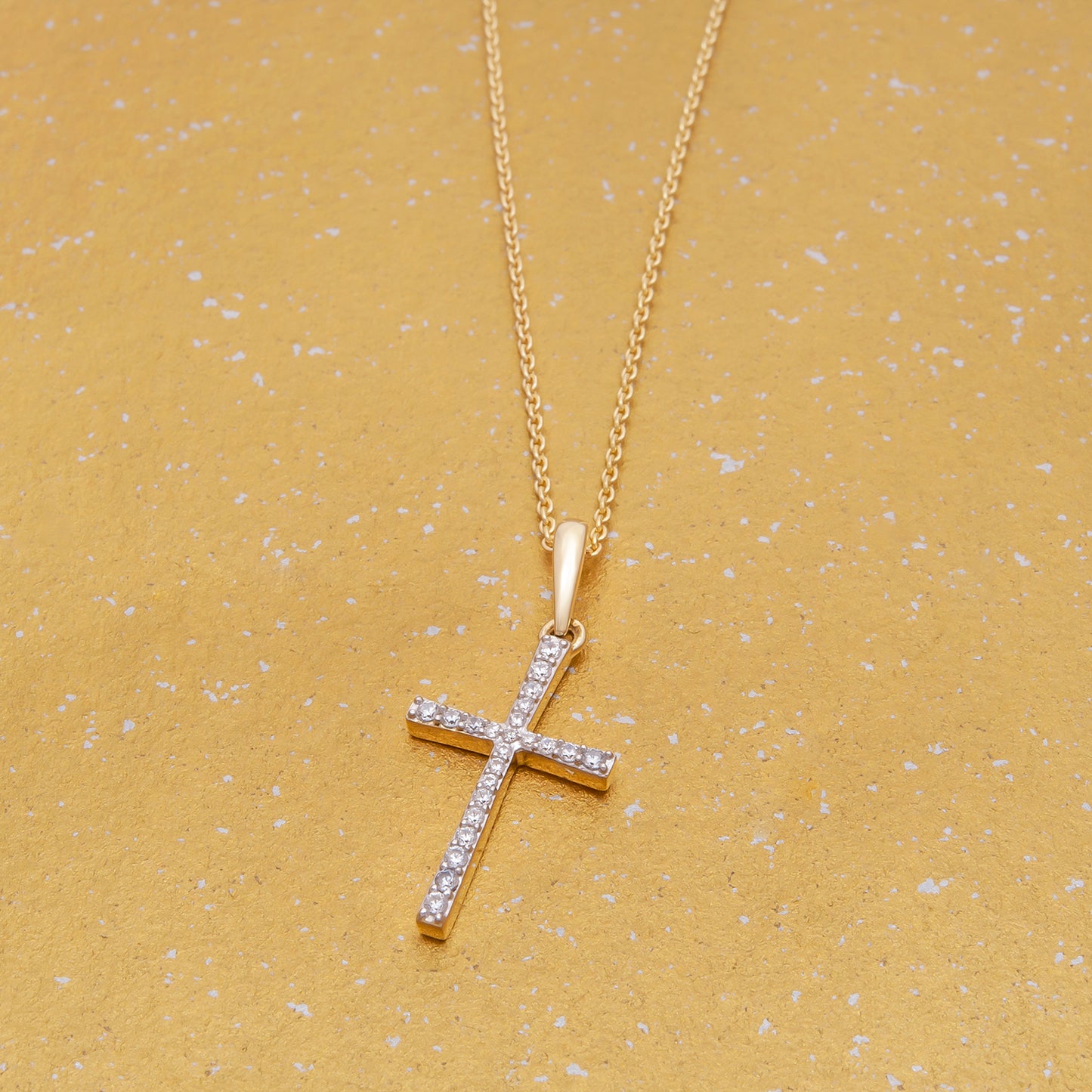 Paola Diamond Cross Pendant for Neck