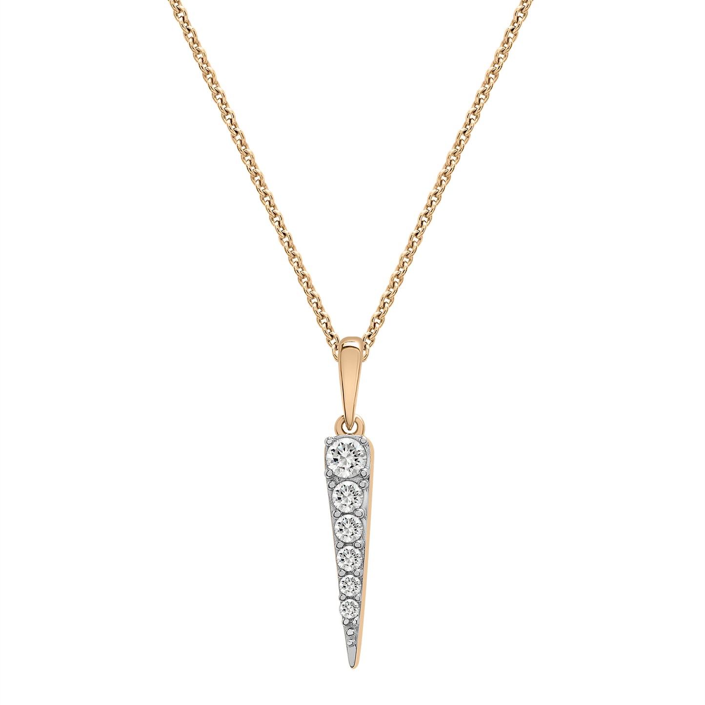 Demi Diamond Spear Pendant