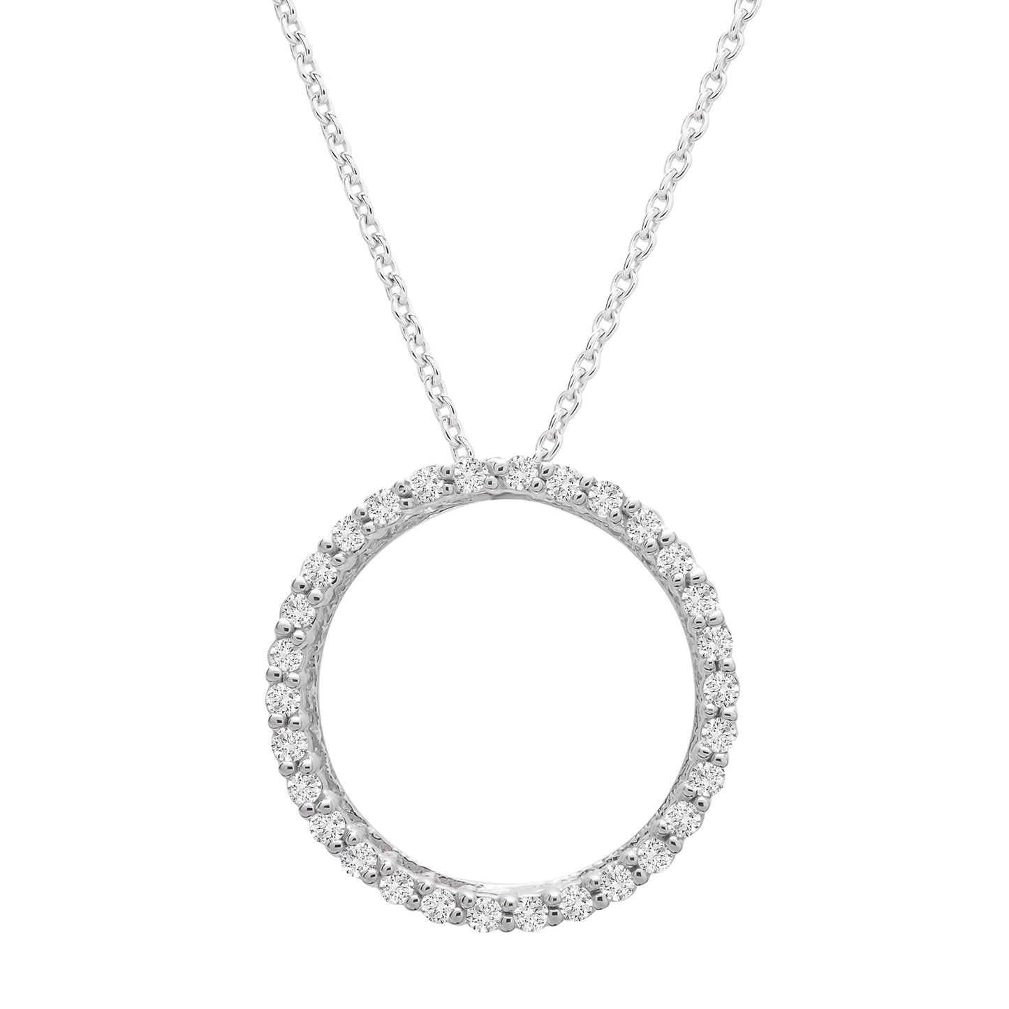 Pamela Diamond Round Pendant