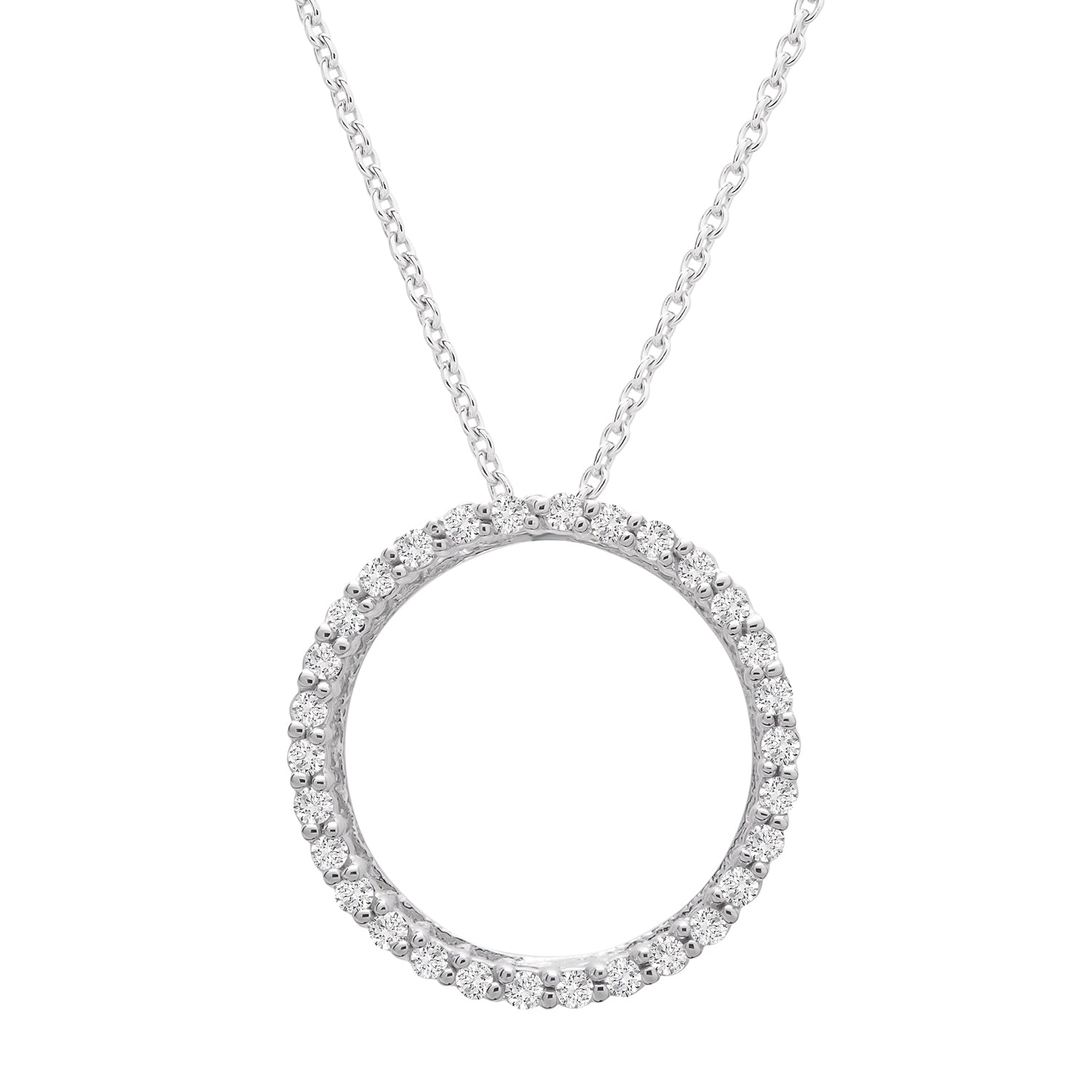 Pamela Diamond Round Pendant