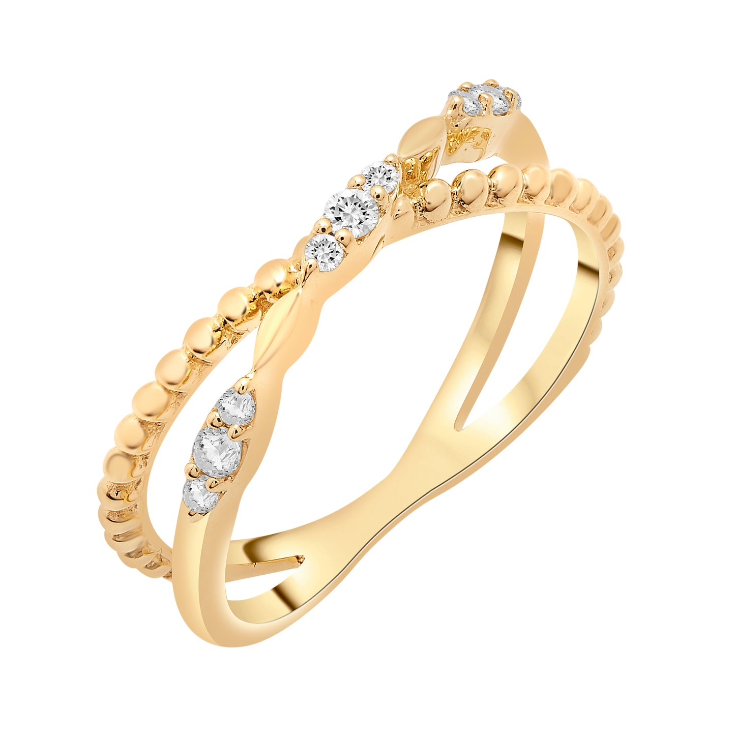 Rami Diamond Criss Cross Ring
