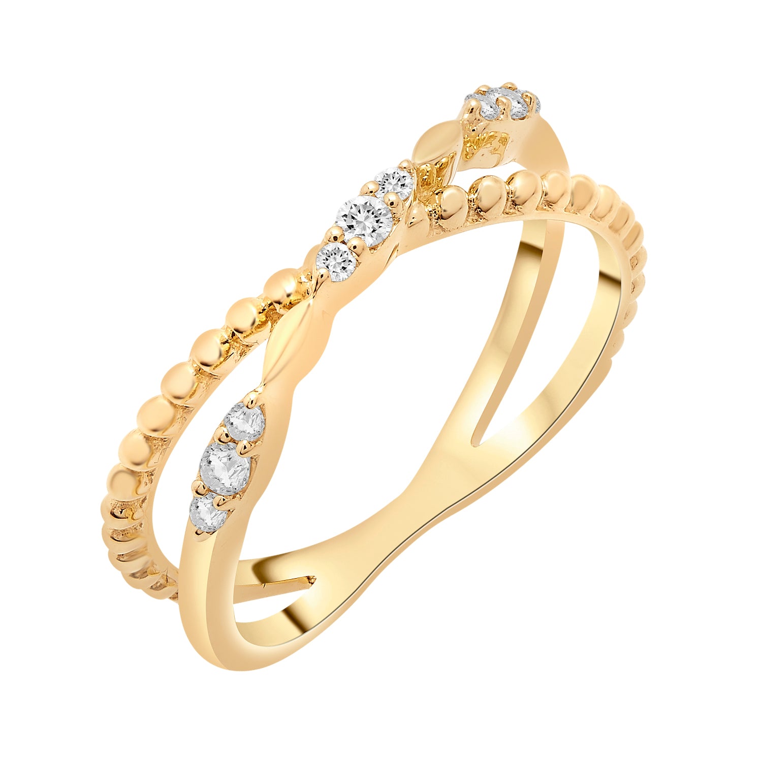 Rami Diamond Criss Cross Ring