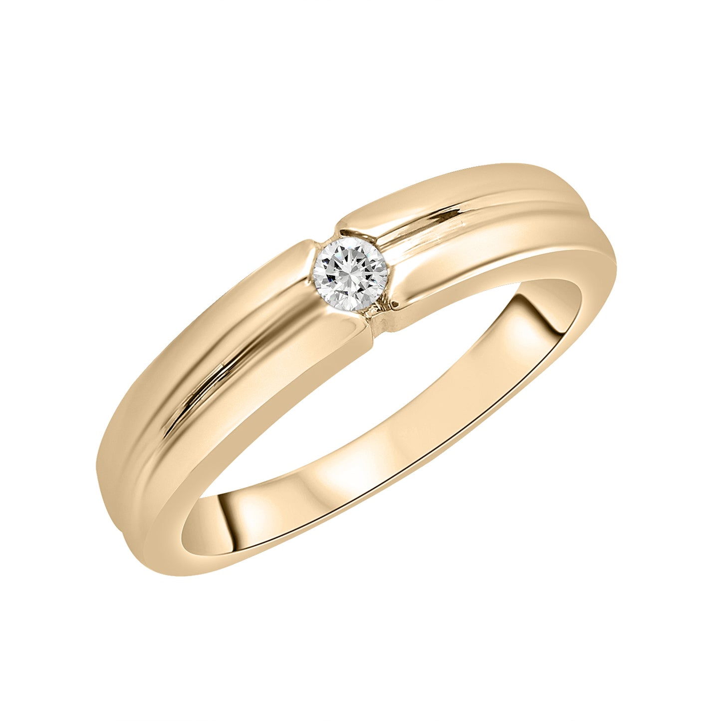 Single Stone Diamond Band