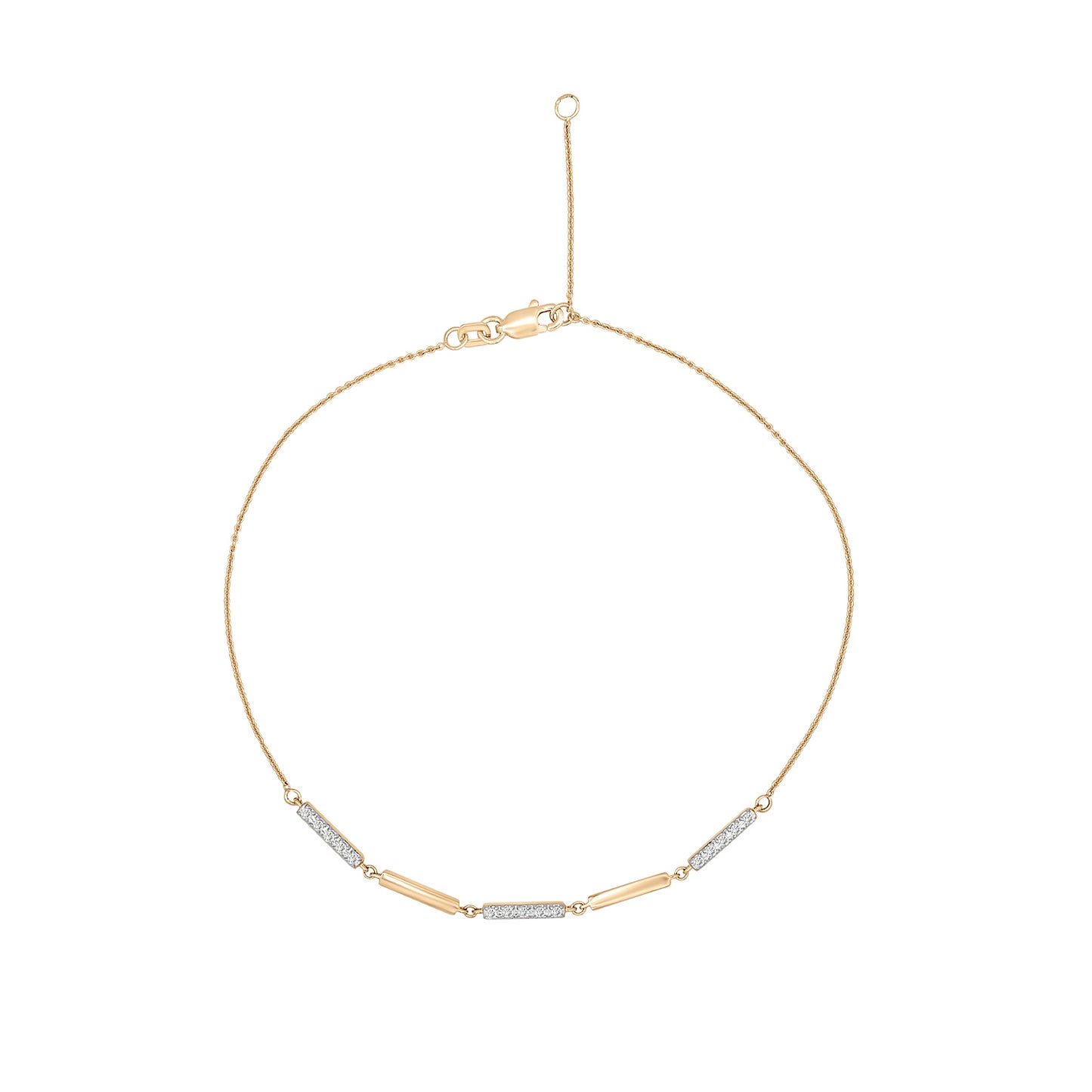 Atlas Diamond Bar Anklet