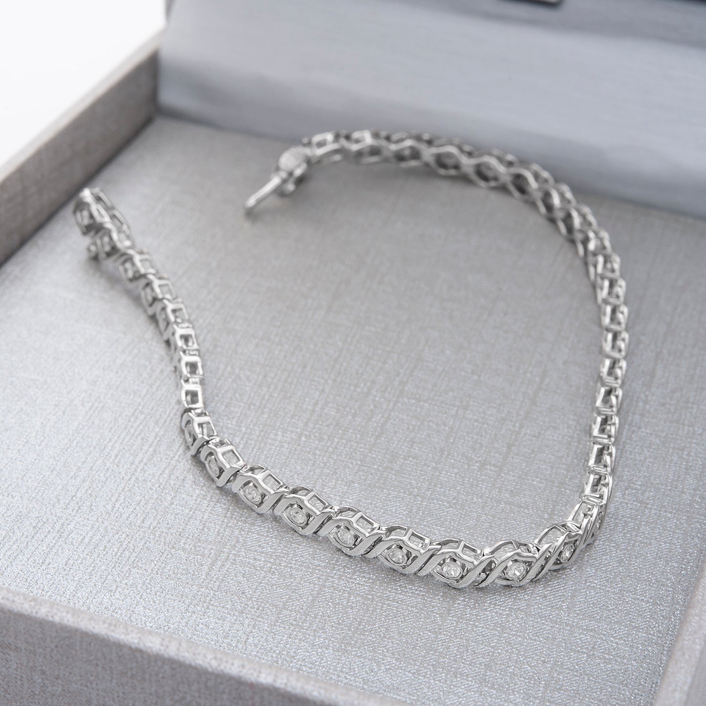 Tamar Diamond Tennis Bracelet in White Gold