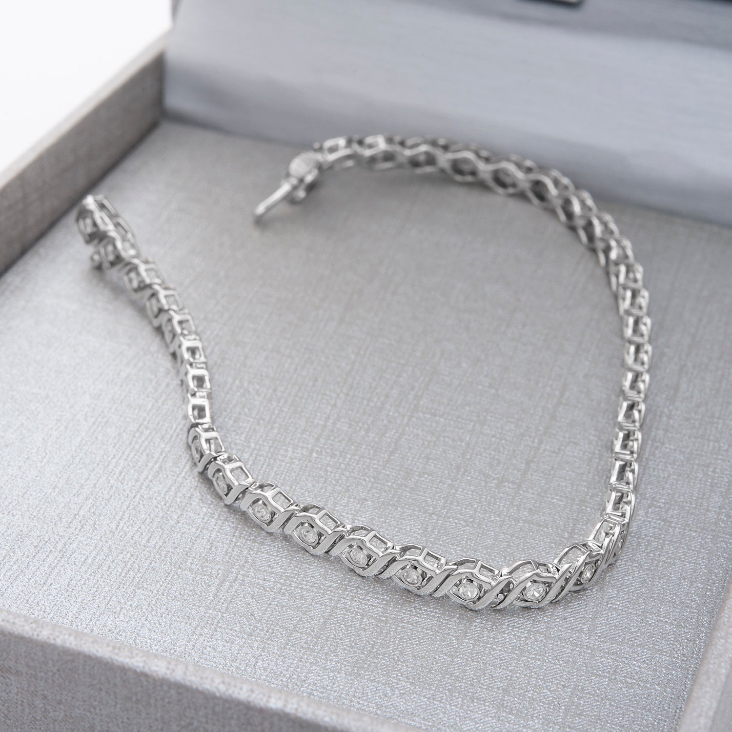 Tamar Diamond Tennis Bracelet in White Gold
