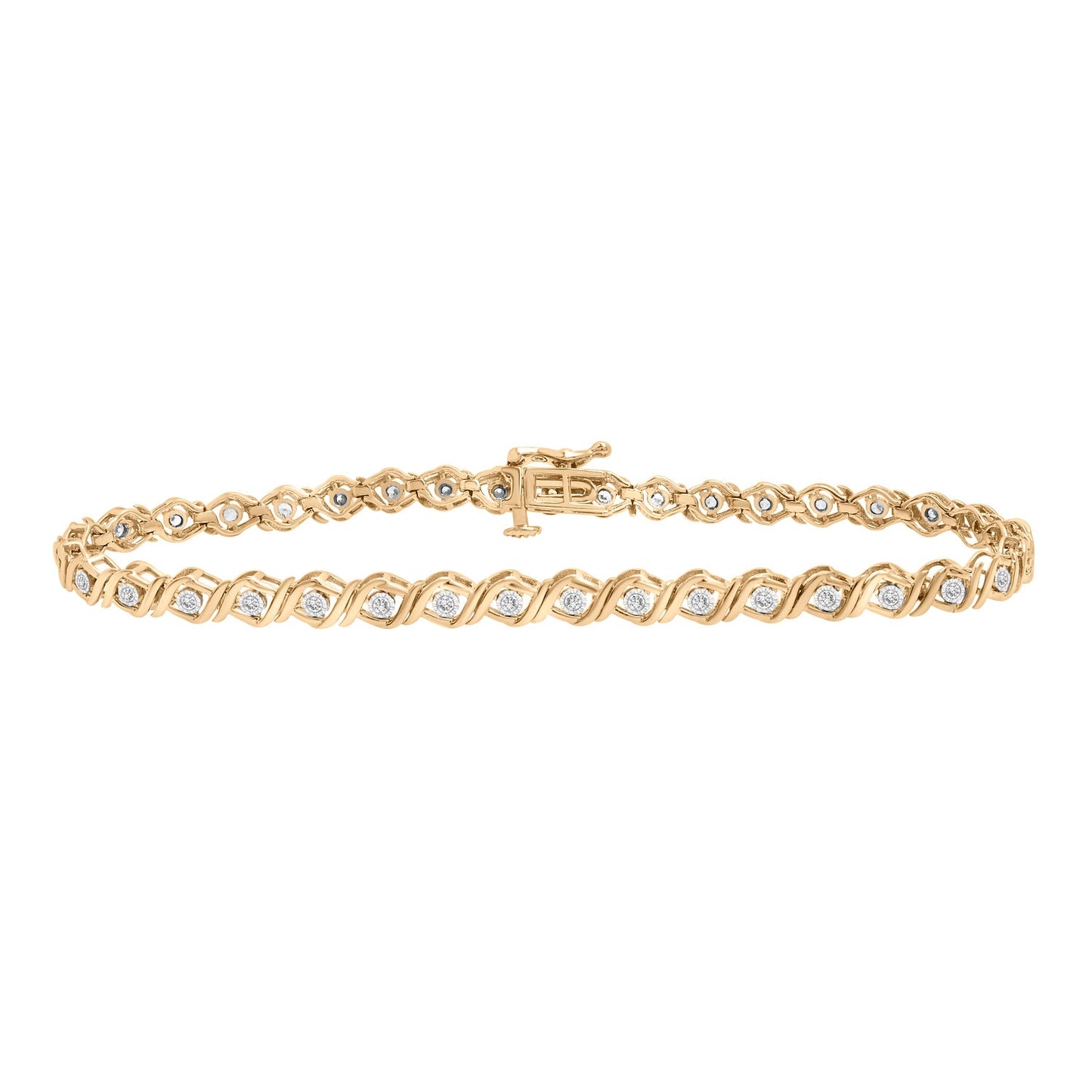 Tamar Diamond Tennis Bracelet in Yellow Gold