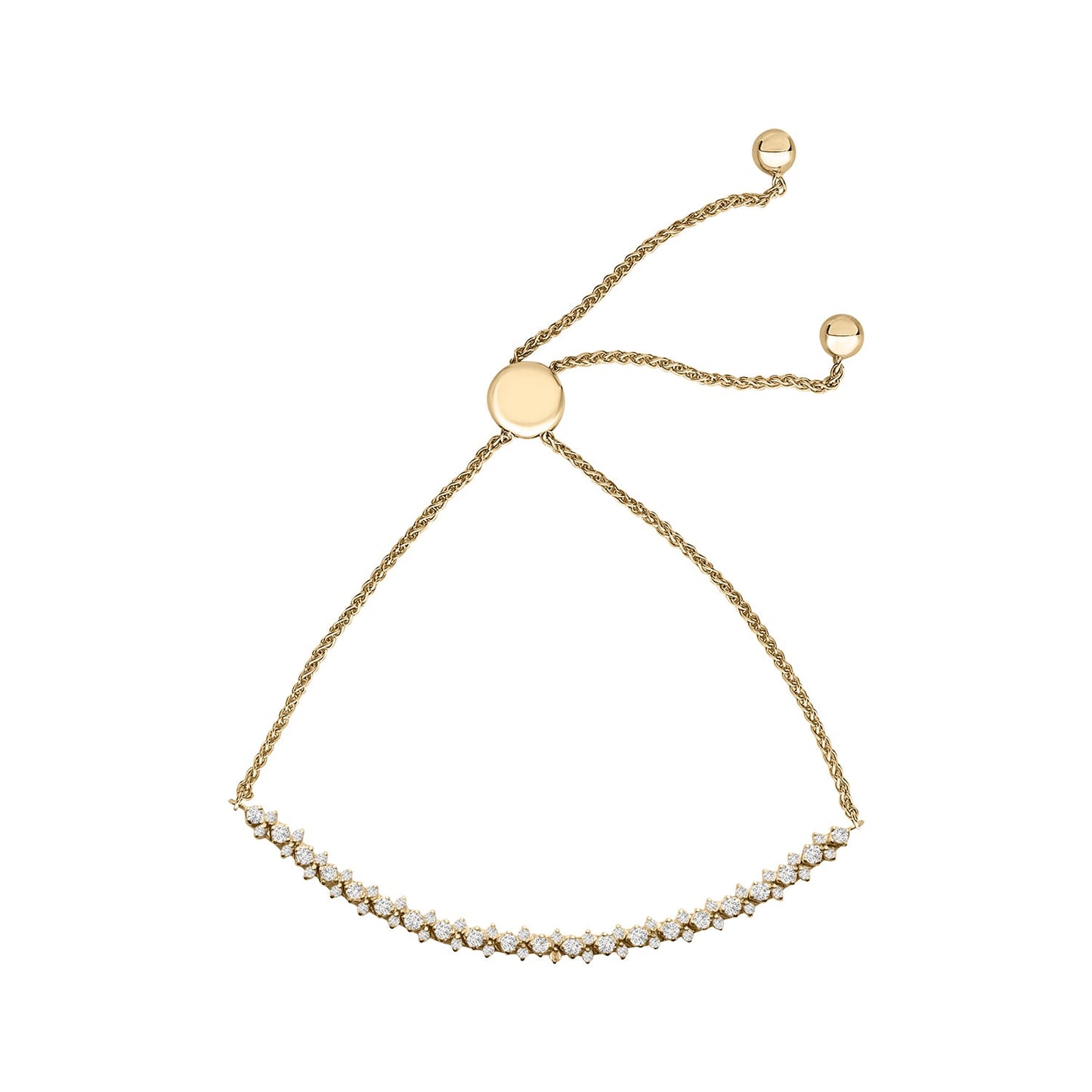 Bea Diamond Bolo Bracelet in Gold