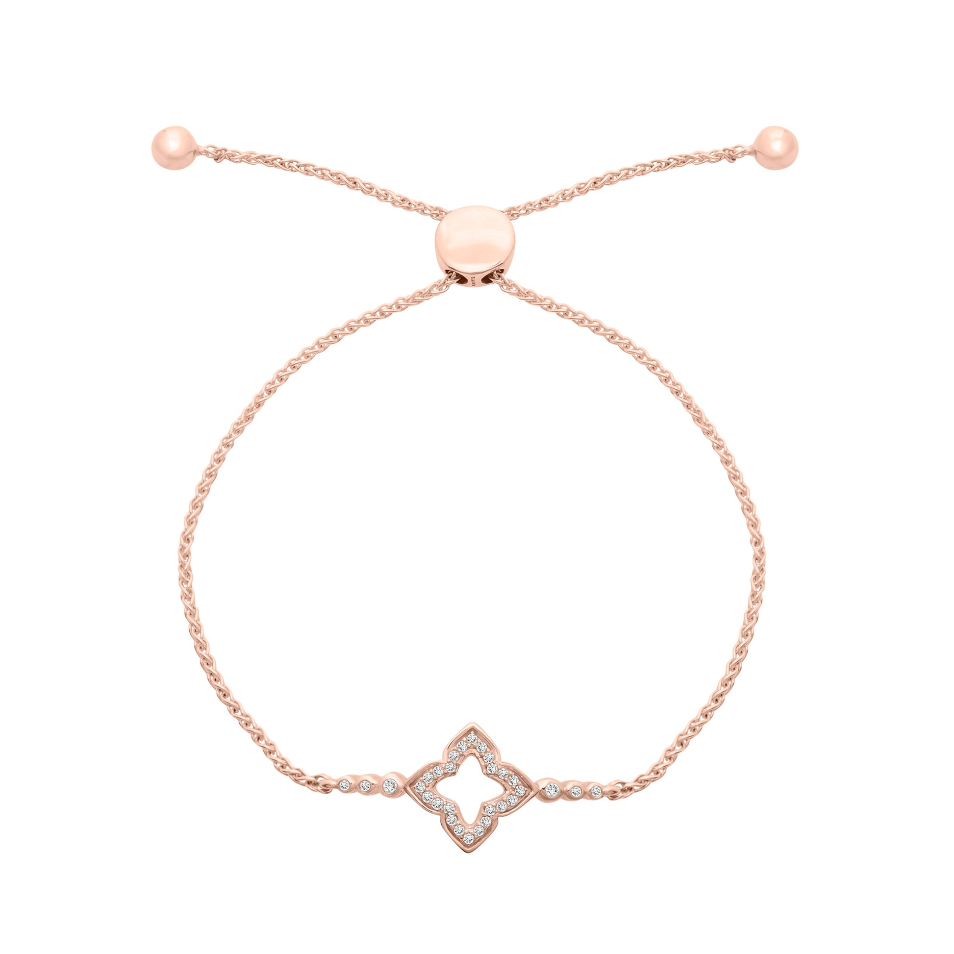Briana Clover Bolo Bracelet in Gold