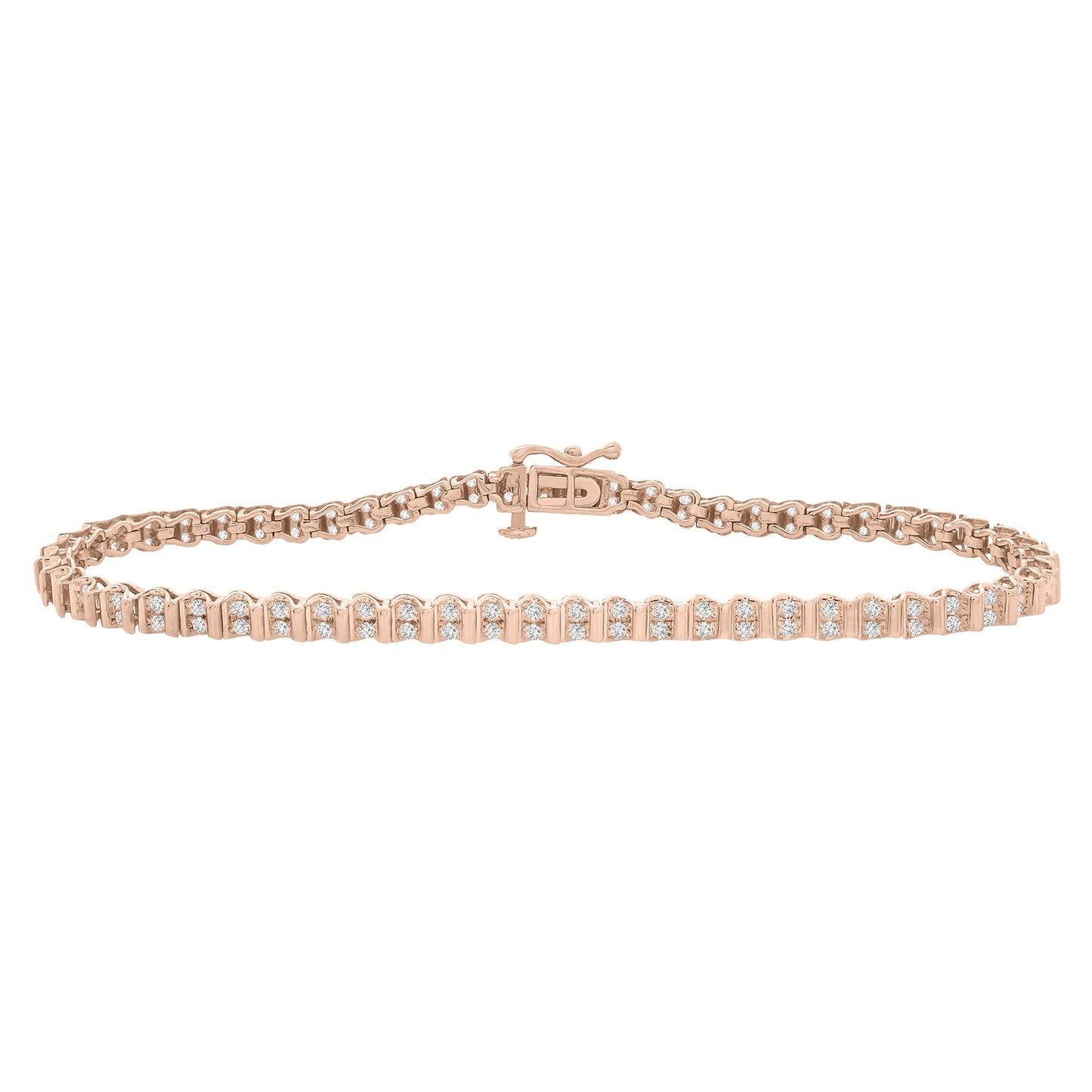 Tommy Diamond Tennis Bracelet in Rose Gold