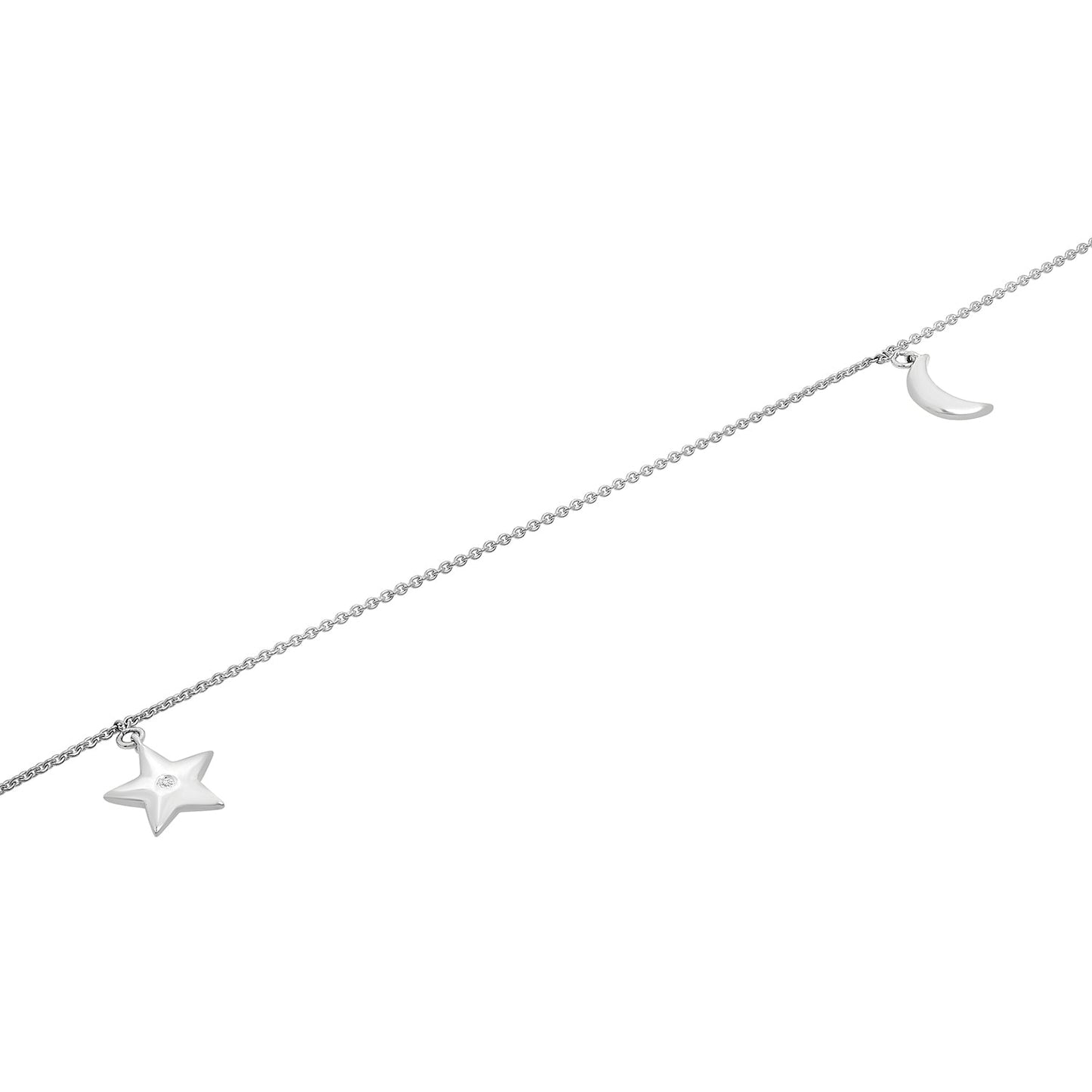 Alice Diamond Moon & Star Anklet