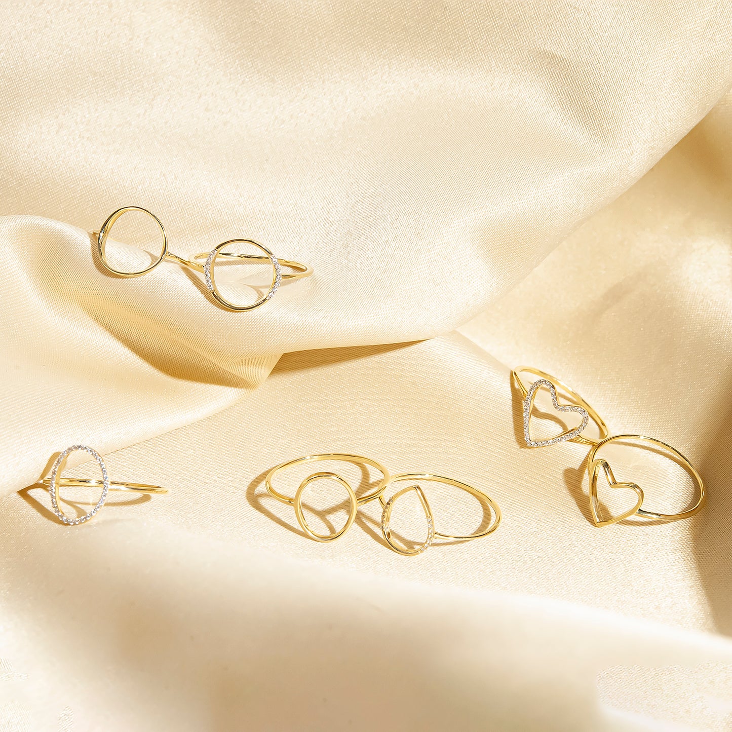 Heart Plain Gold Shape Ring