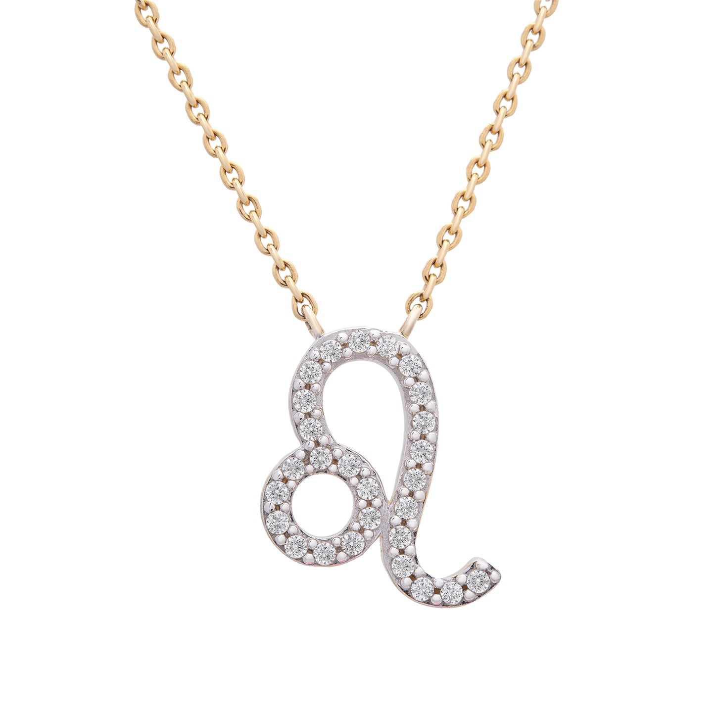 Leo Zodiac Diamond Necklace