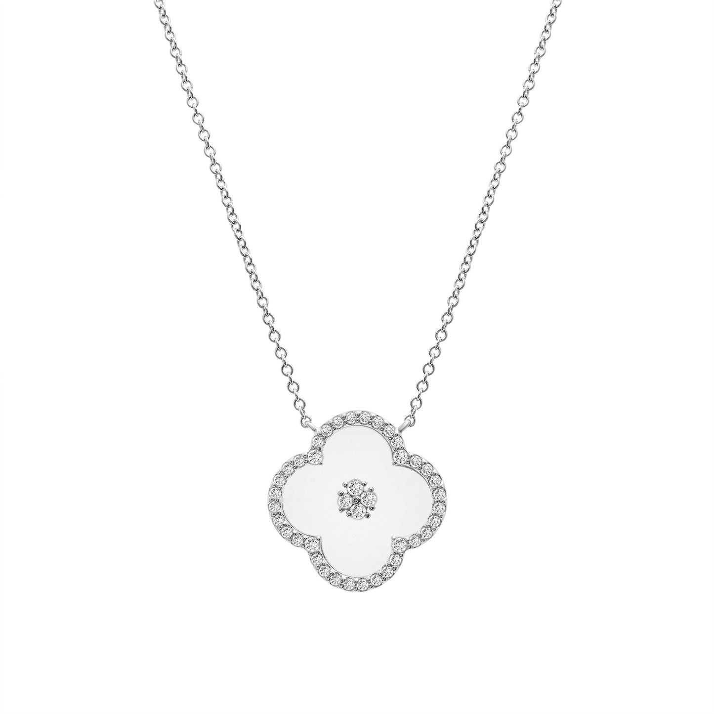 Bianca Diamond Clover Necklace