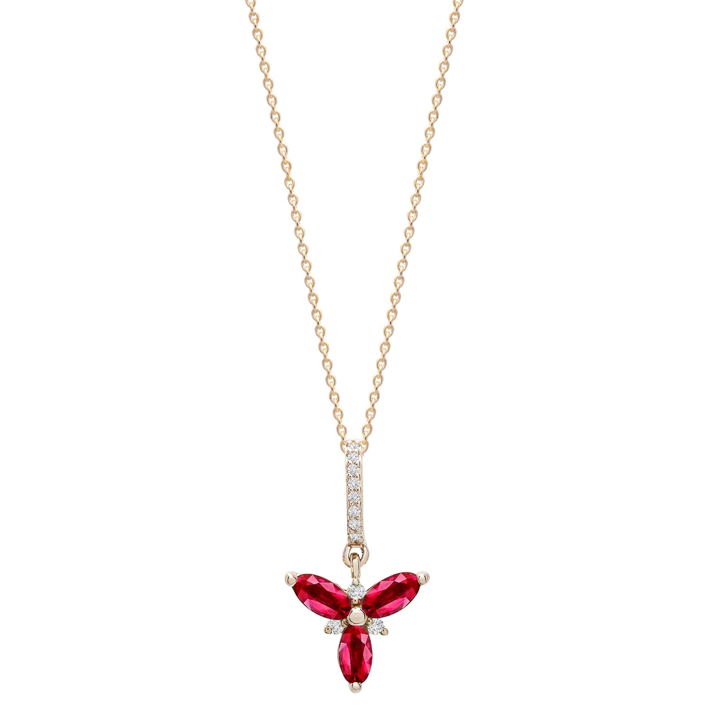 Neli Ruby and Diamond Pendant