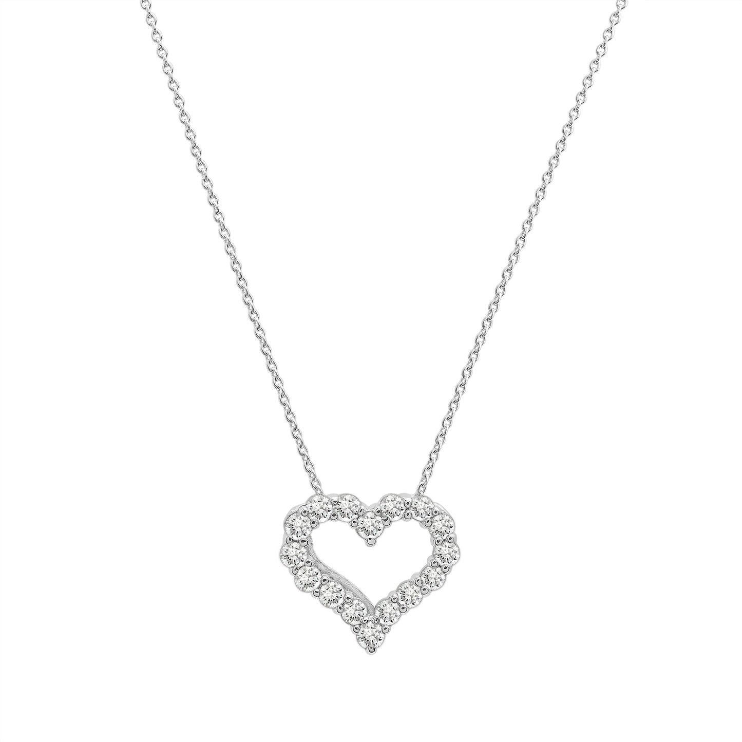 Zena 1/4 cttw Diamond Heart Pendant