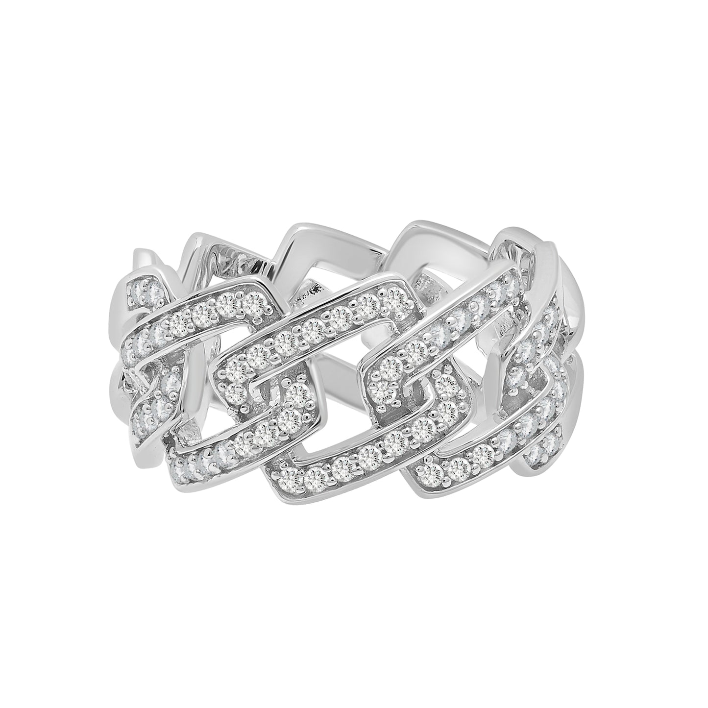 1/2 Ct. T.W Diamond Fashion Men's Ring in Sterling Silver