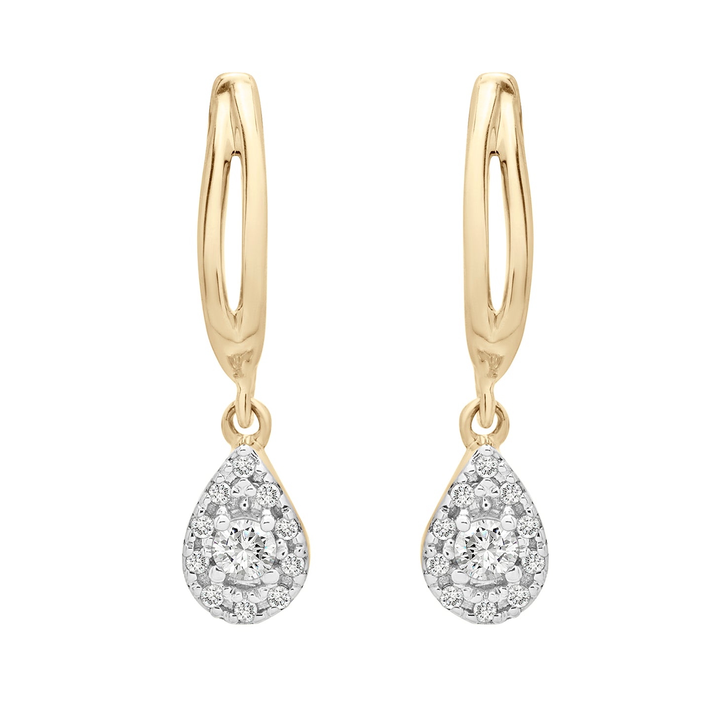 Edan Diamond Pear Dangle Earrings