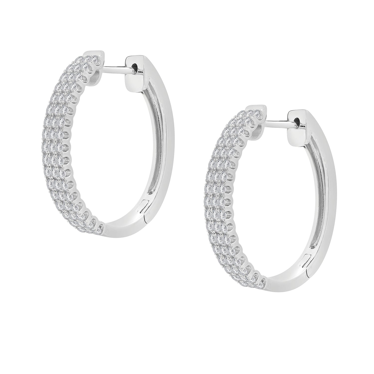 Haya Diamond Hoop Earrings
