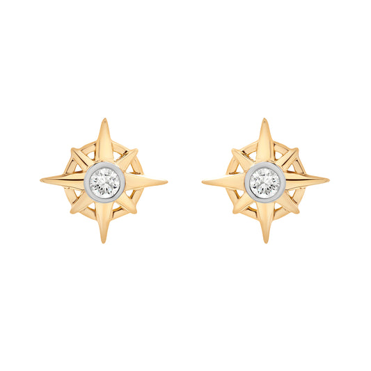 Image for Phoenix Compass Diamond Stud Earrings